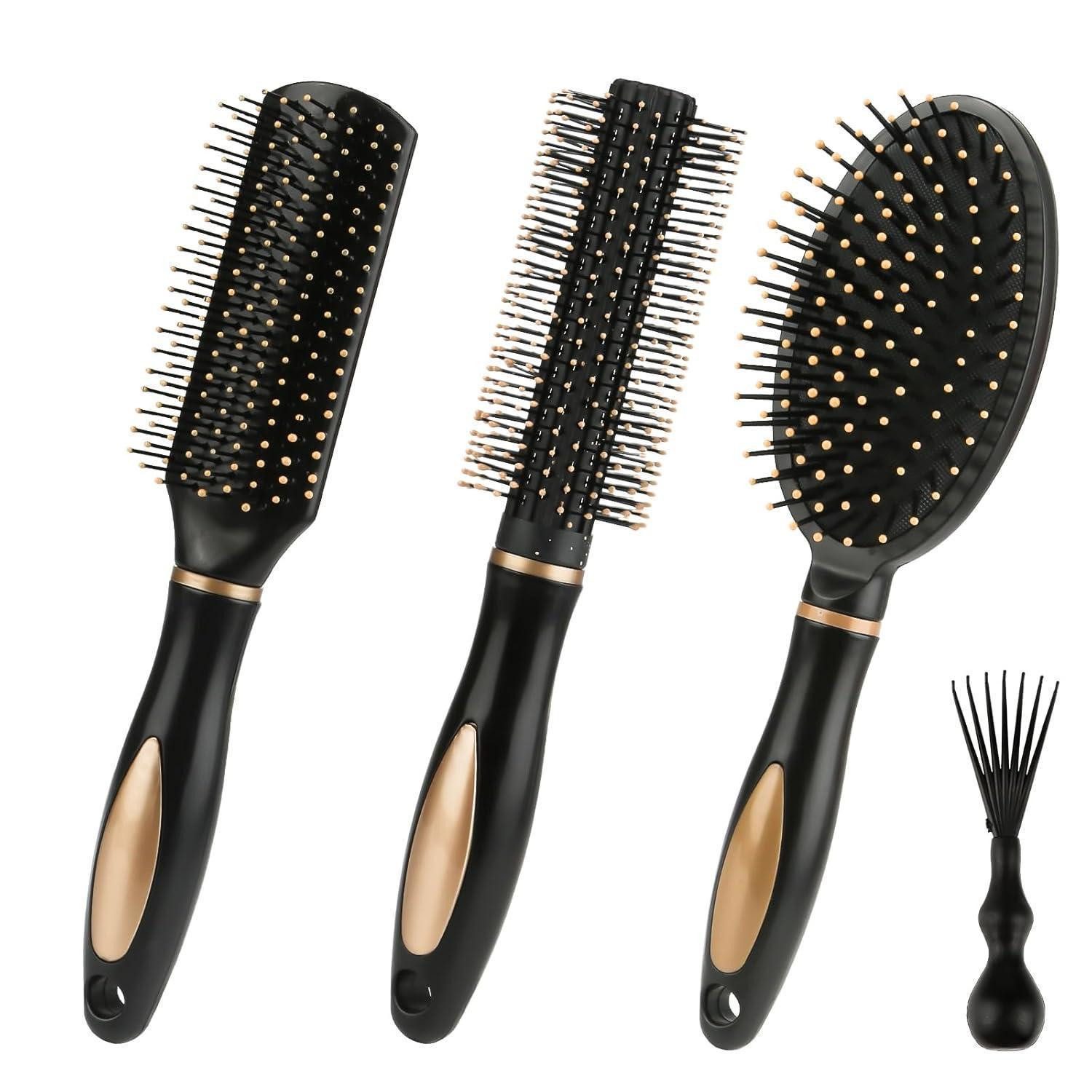 LuxusKollektion Haarbürsten-Set Haarbürste Set Antistatisch Massage Männer Hairbrushes