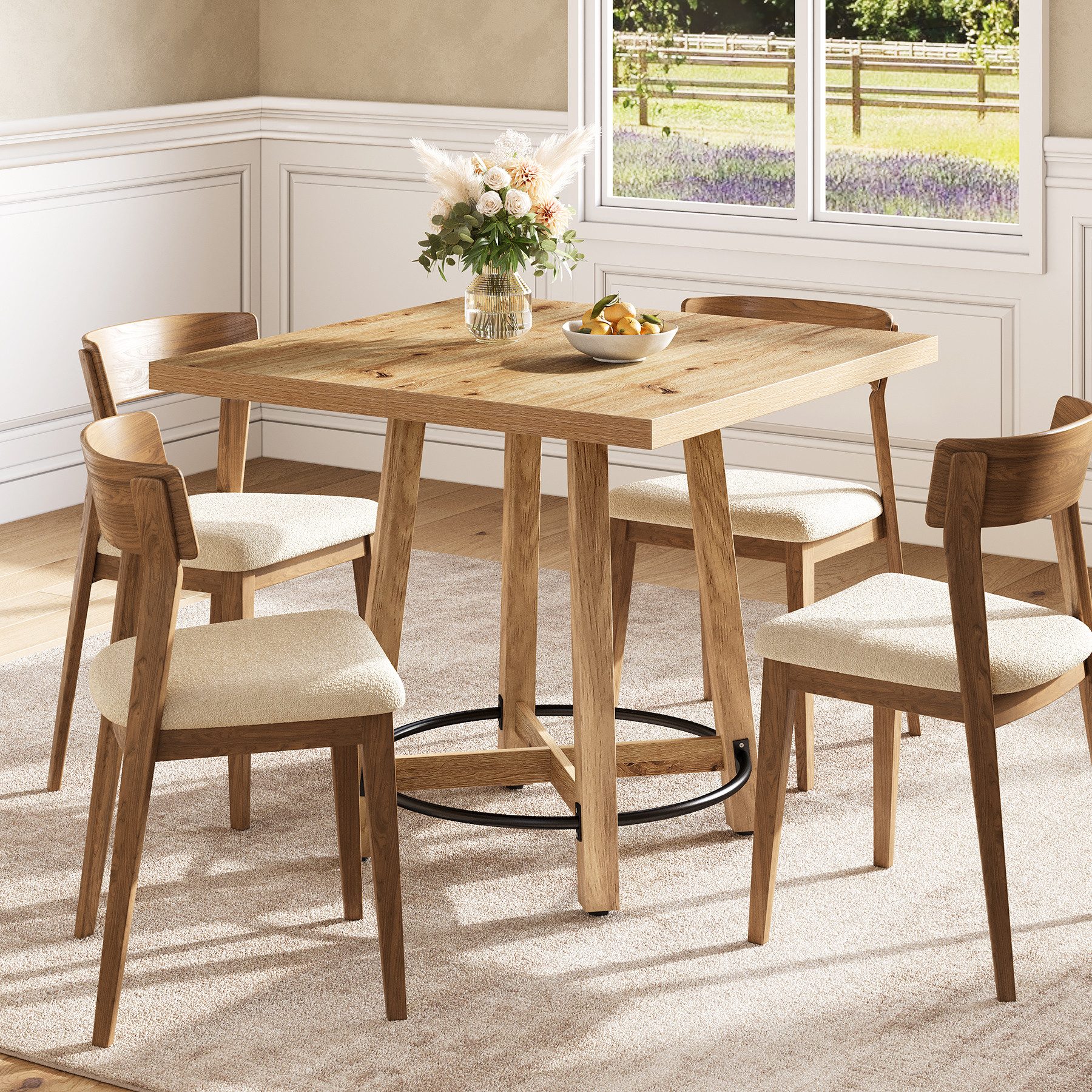 Tribesigns Esstisch quadratischer Küchentisch für 2–4 Personen, Esstisch fü günstig online kaufen