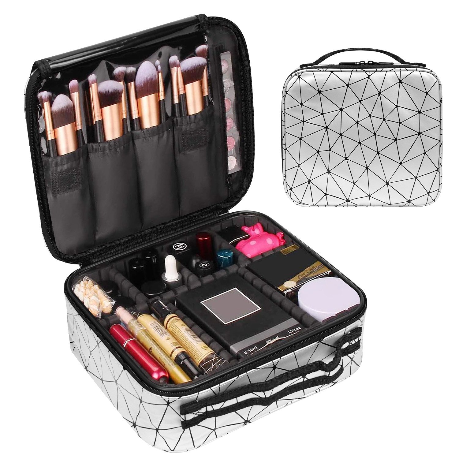 OSTWOLKE Kosmetik-Koffer Kosmetiktasche Schminktasche Portable Reise günstig online kaufen