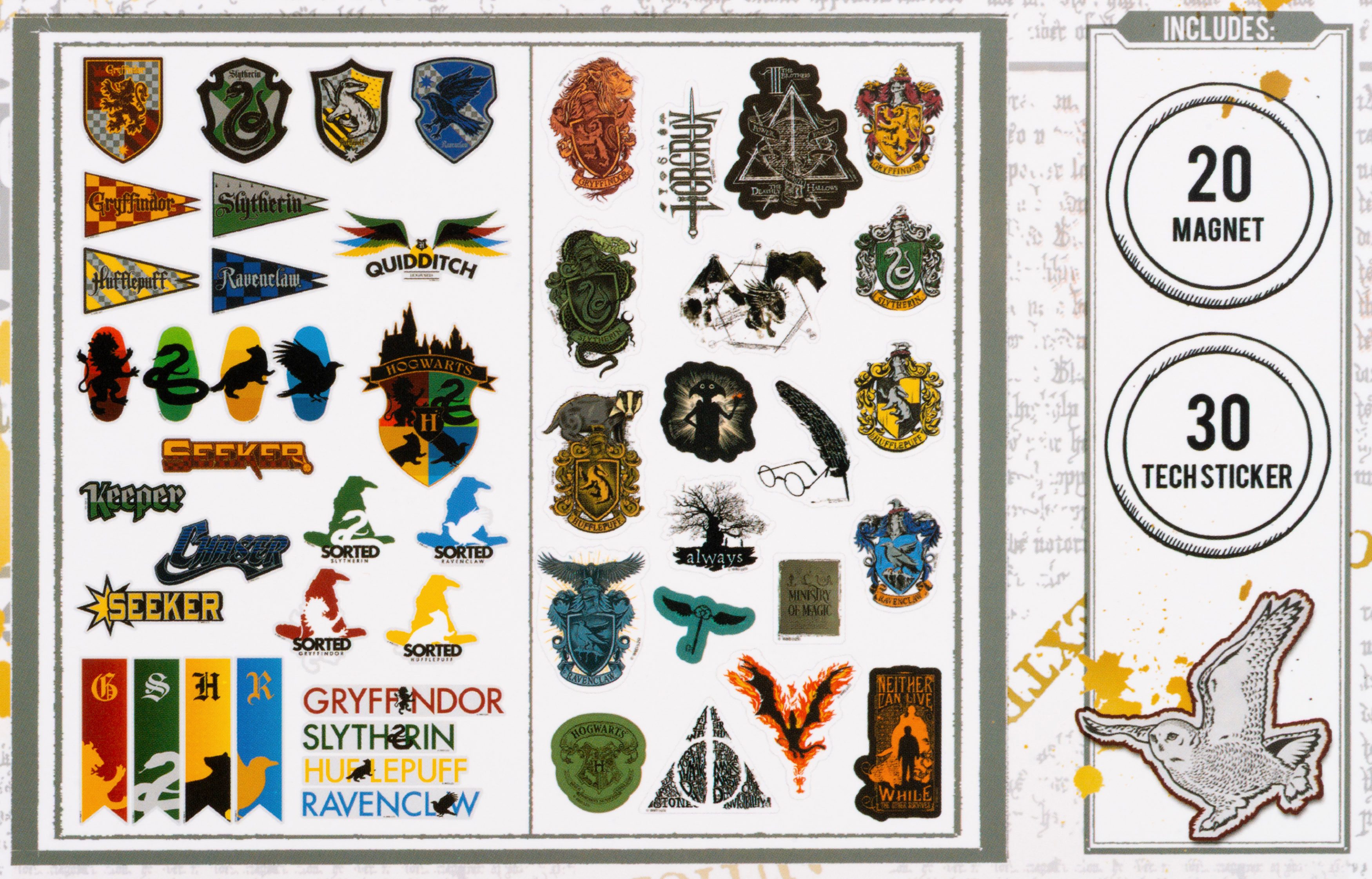 Harry Potter Magnet Harry Potter - Magnet & Tech Sticker Set (NEU & OVP)