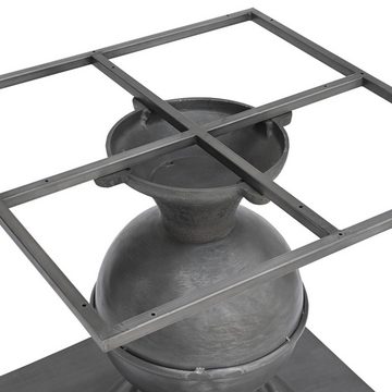 baario Tischgestell Tischbein BOULE Metall Design, Tischfuß Tischsäule Eisen geschmiedet