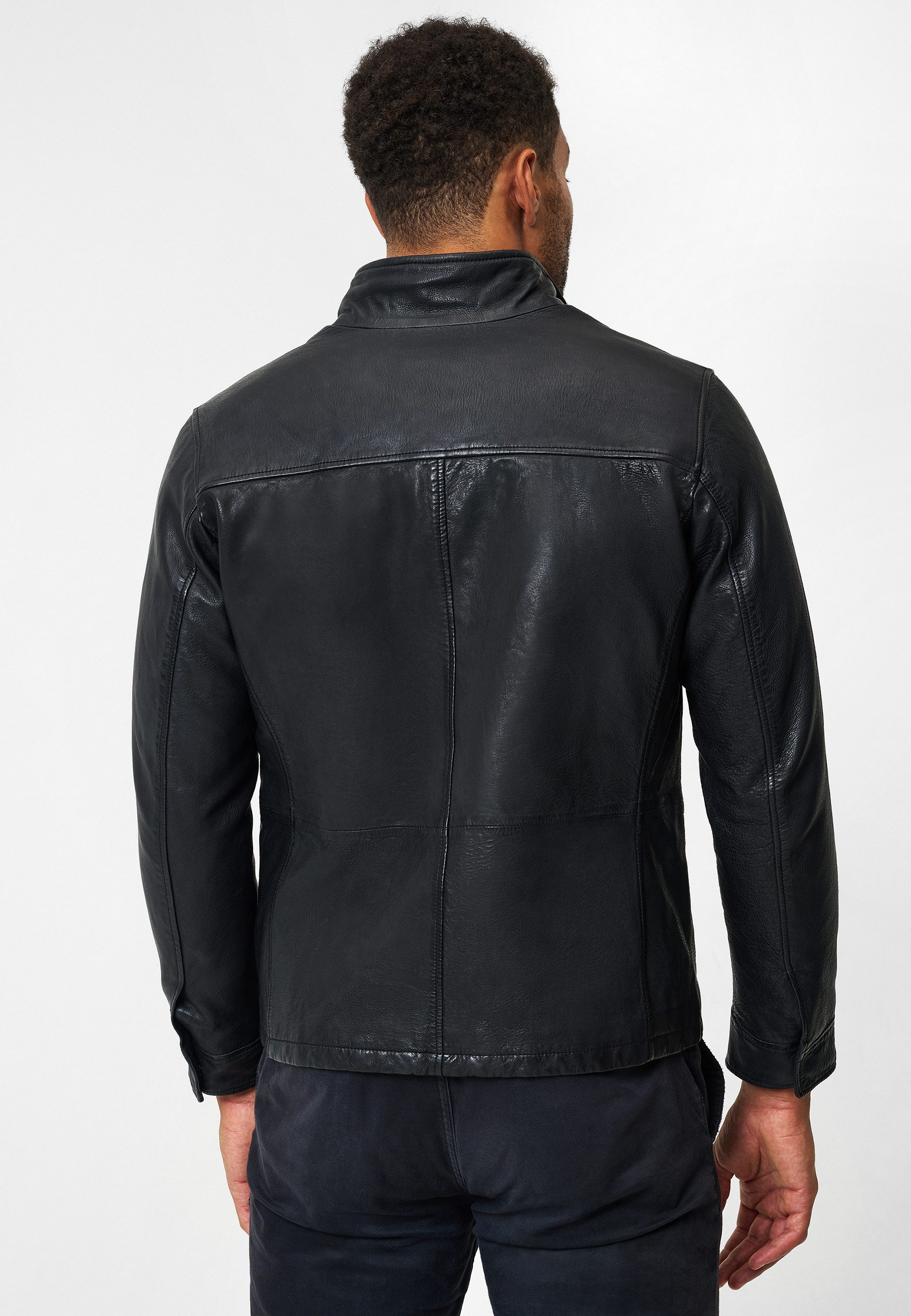 RICANO Lederjacke Stefano Zeitlose Herrenjacke aus Lammleder