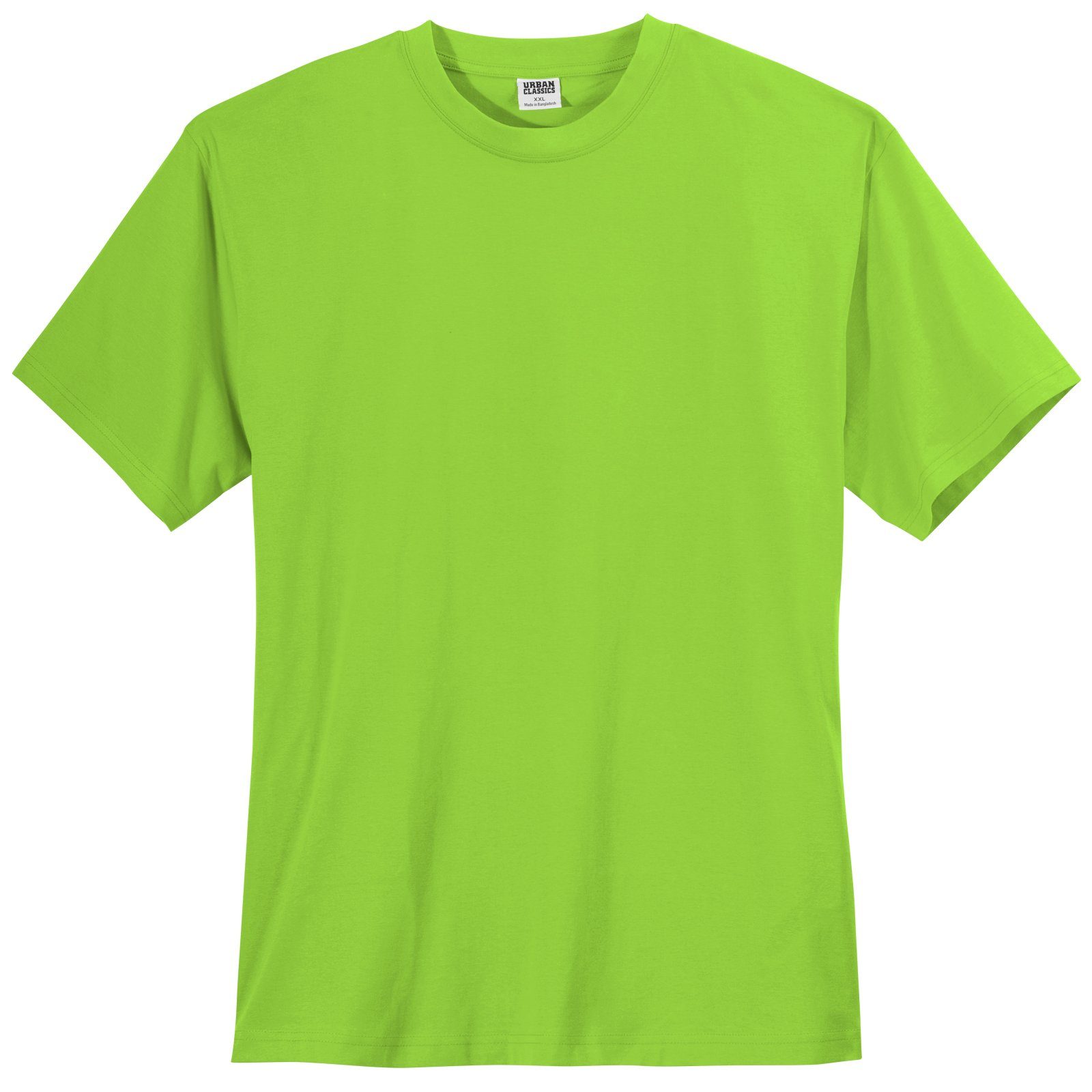 Urban Classics Plus Size Rundhalsshirt Übergrößen T-Shirt hellgrün Urban Classics