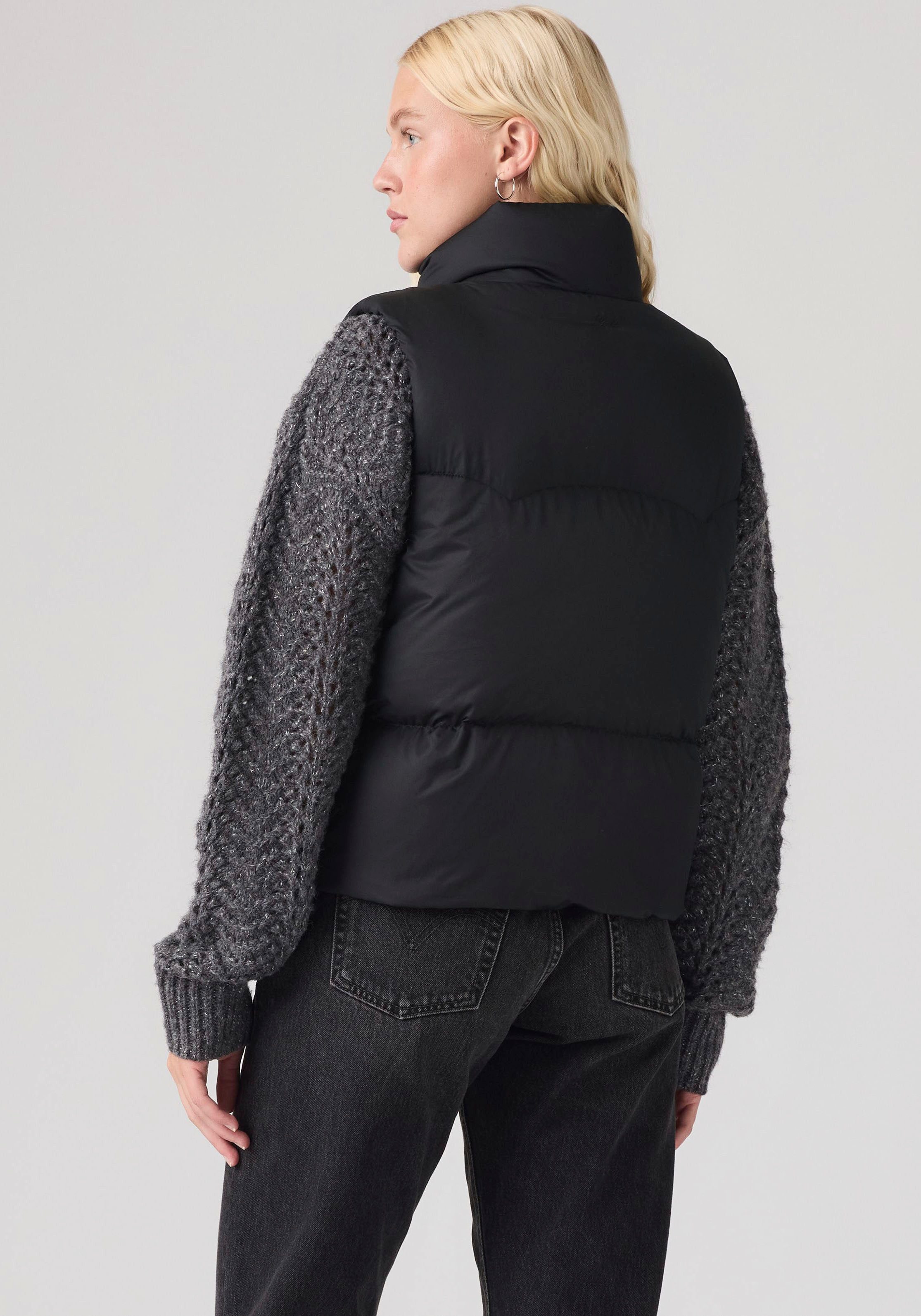 Levi's® Steppweste TATE BUBBLE PUFFER VEST Durchgehender Reißverschluss und Druckknopfverschluss – Bild 3 von 5