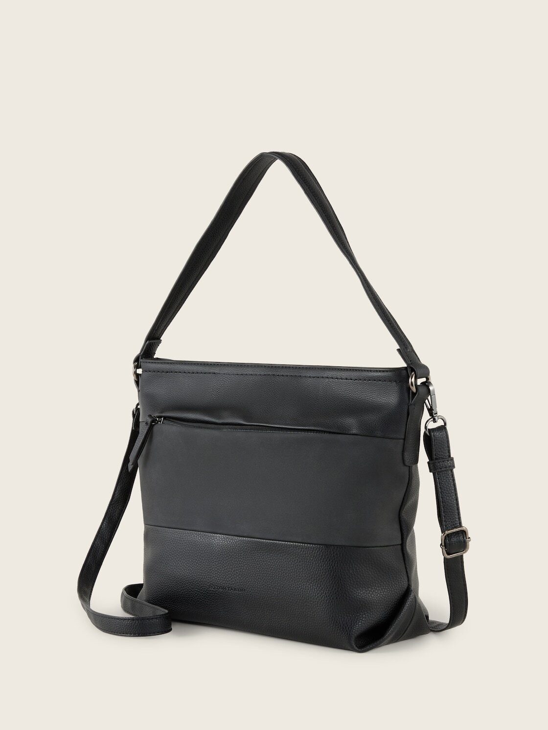 TOM TAILOR Beuteltasche Bags, TTNICOLINA M Schultertasche mit Material-Mix