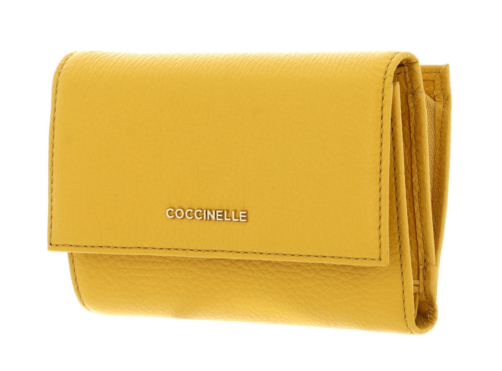 COCCINELLE Geldbörse Wallet Grainy Leather, aus echtem Rindsleder