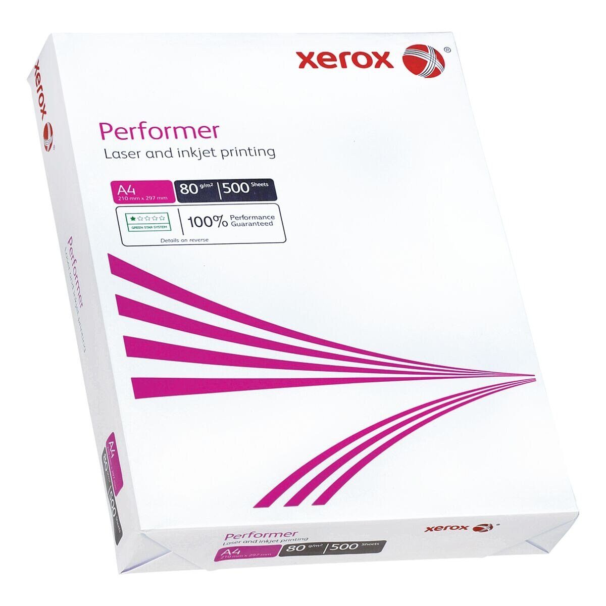 Xerox Druckerpapier Performer, Format DIN A4, 80 g/m², 148 CIE, 500 Blatt