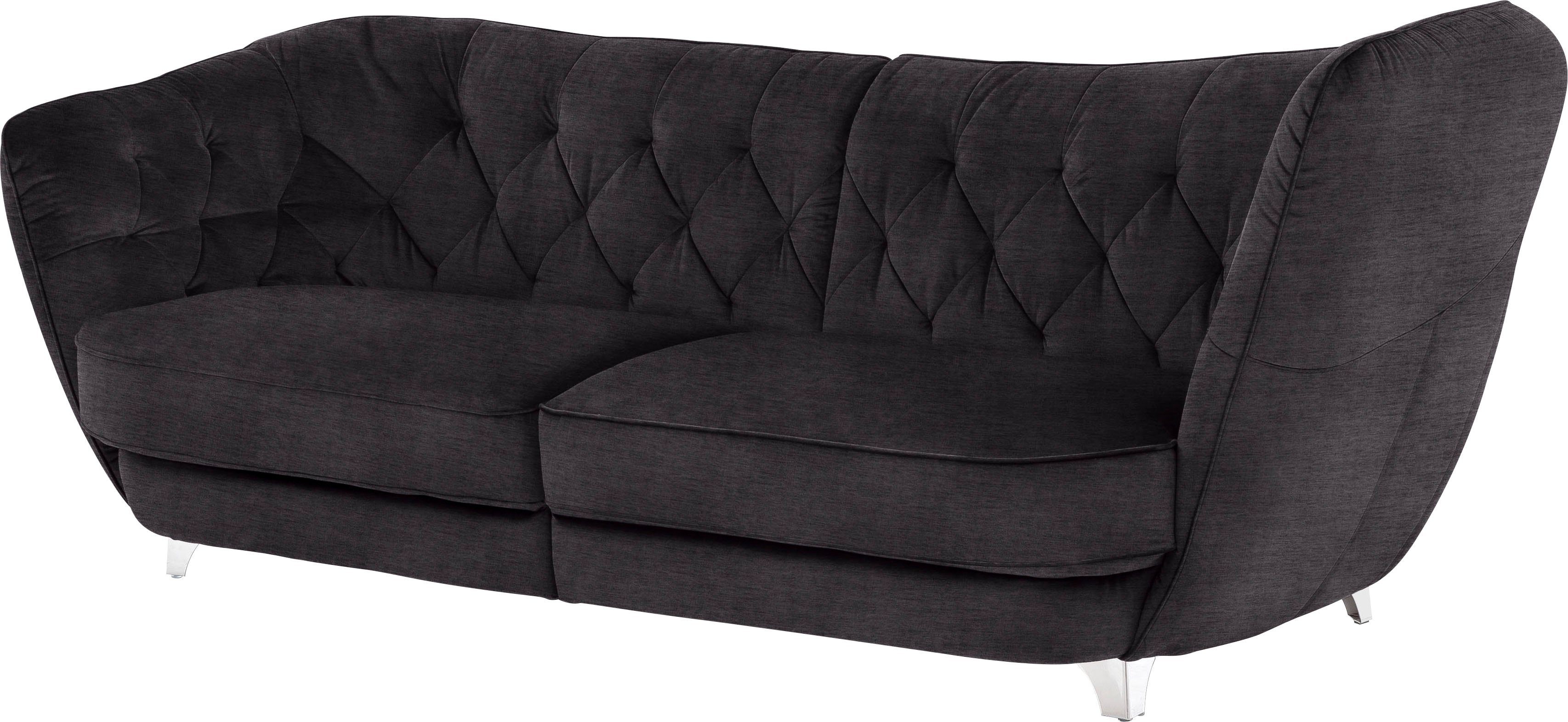 Leonique Big-Sofa "Retro", stylischer Hochlehner günstig online kaufen