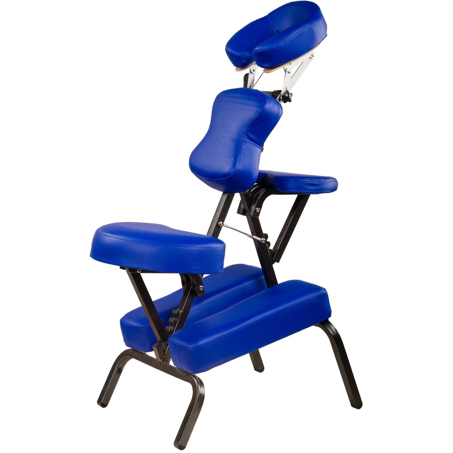 MOVIT Massagesessel Movit® Klappbarer Massagestuhl/Tattoo Stuhl, inkl. Tasche, belastbar bis 200 kg, Farbwahl, schadstoffgeprüft Blau | Massagesessel