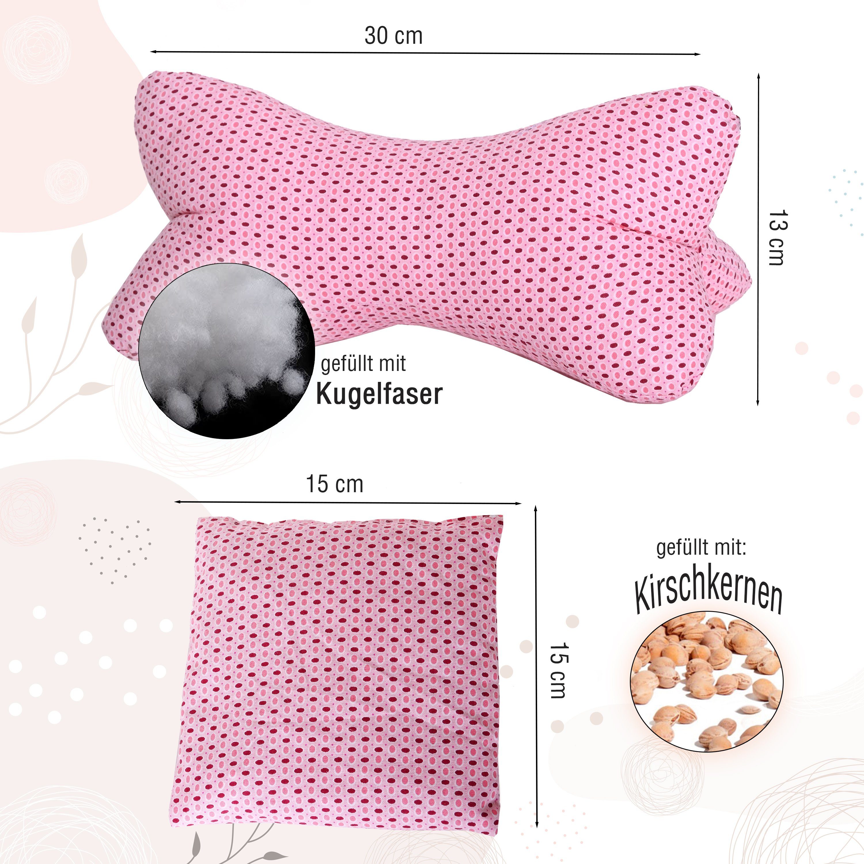Dr. Berger Nackenstützkissen-Set Kuschelkissen Set "Emilia", Set günstig online kaufen