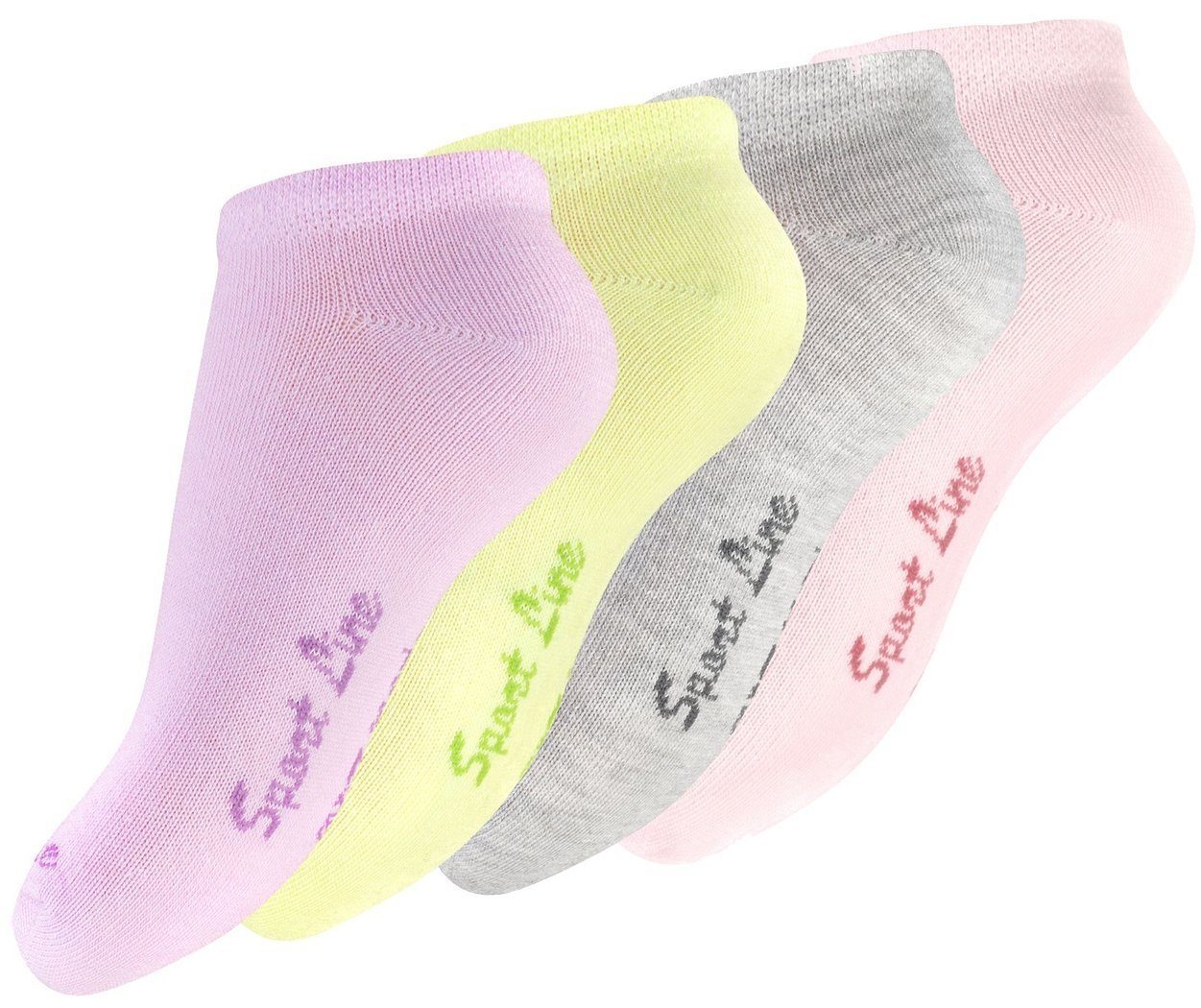 Yenita® Sneakersocken Baumwollqualität in (8-Paar) angenehmer