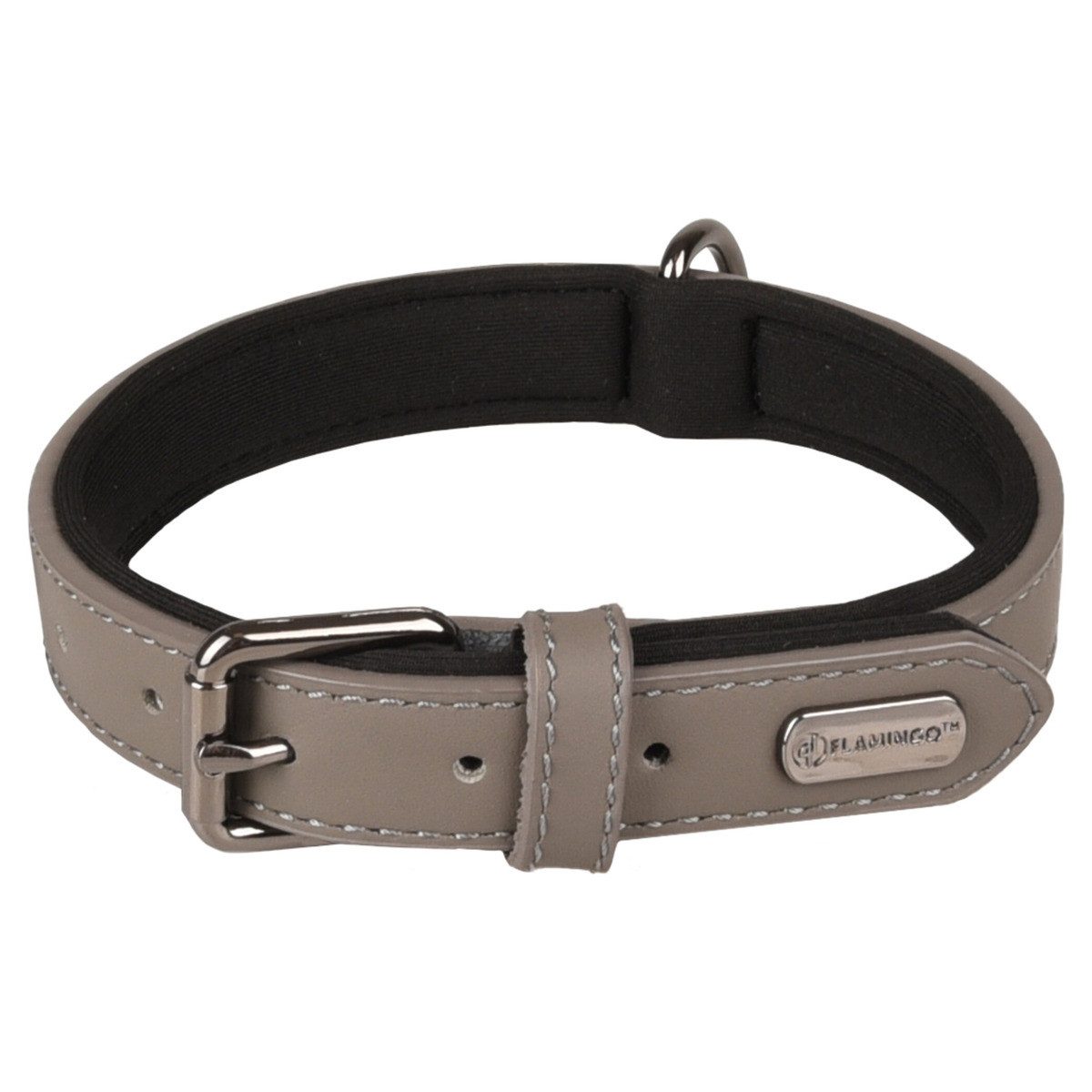 Flamingo Hunde-Halsband Halsband Binti grau