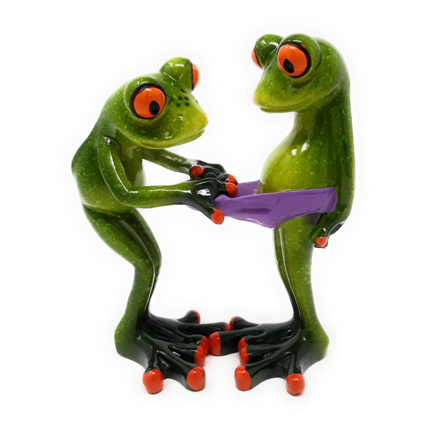 formano Dekofigur Froschhausen, Farbe: Grün, Höhe: 13.5cm