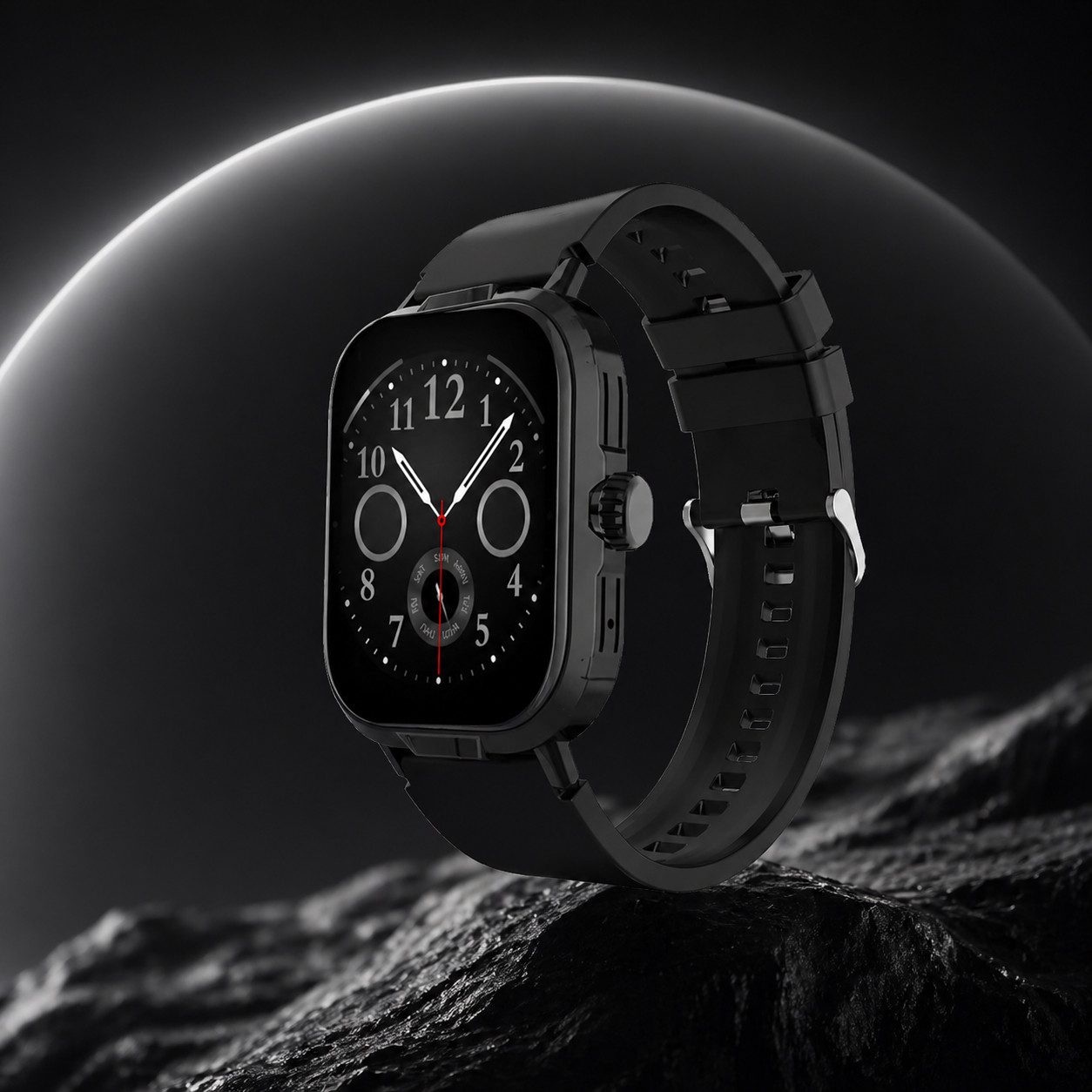 JTC-24 Smartwatch SWAir9 mit Bluetooth Telefonie Smartwatch (5 cm/2,01" Zoll), Gesundheitsmessung (Puls, Blutdruck, SpO2) – Bild 5 von 5