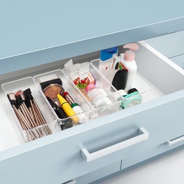 Kurtzy Aufbewahrungsbox Transparente Aufbewahrungsbox - 16 cm Länge - optimale Organisation, Kühlschrank Aufbewahrungsbox - 16 cm lang - Transparenter Behälter