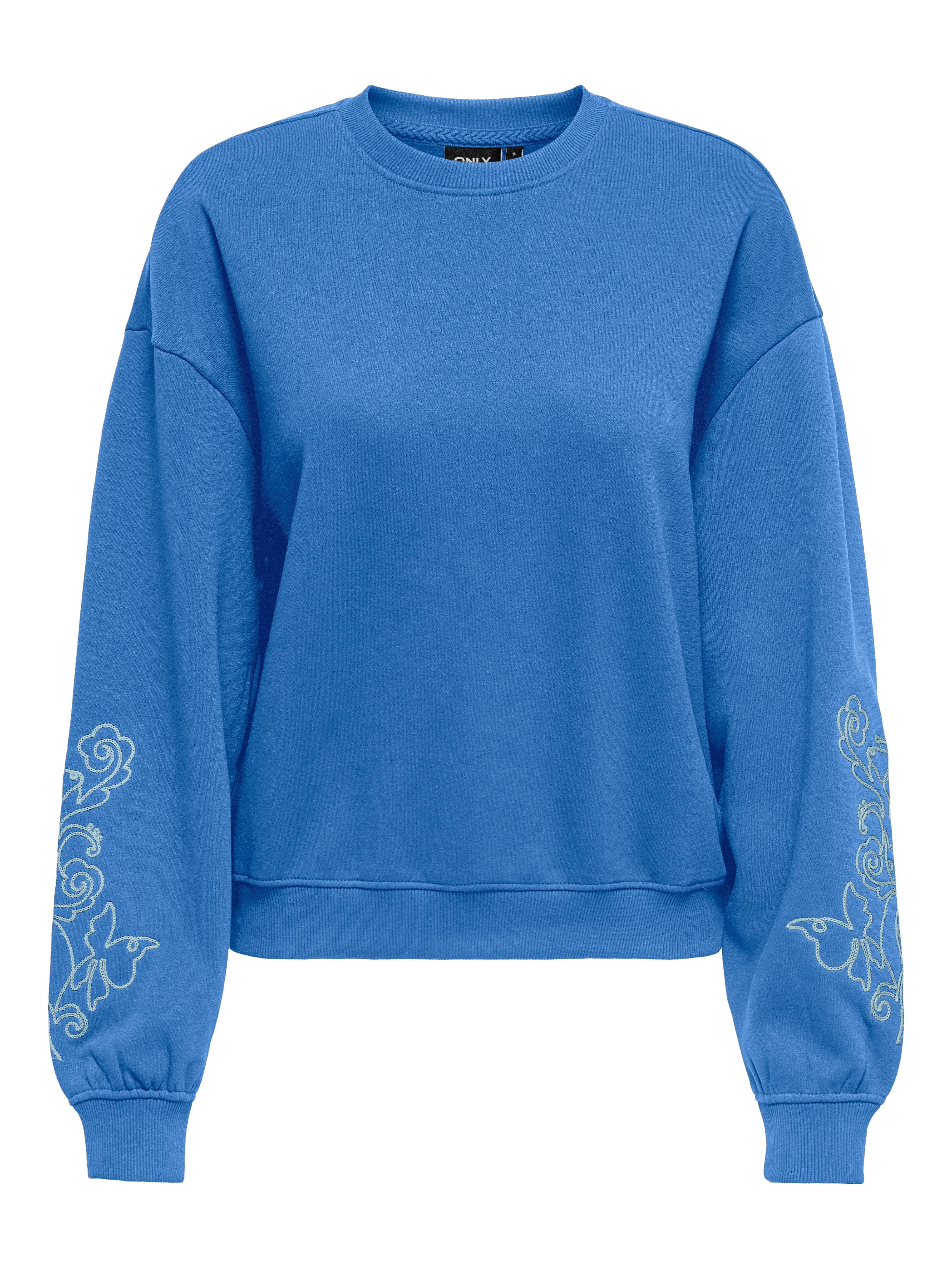 ONLY Sweatshirt ONLBROOKE L/S O-NECK FLOWER SWT Baumwollmischung, regular fit