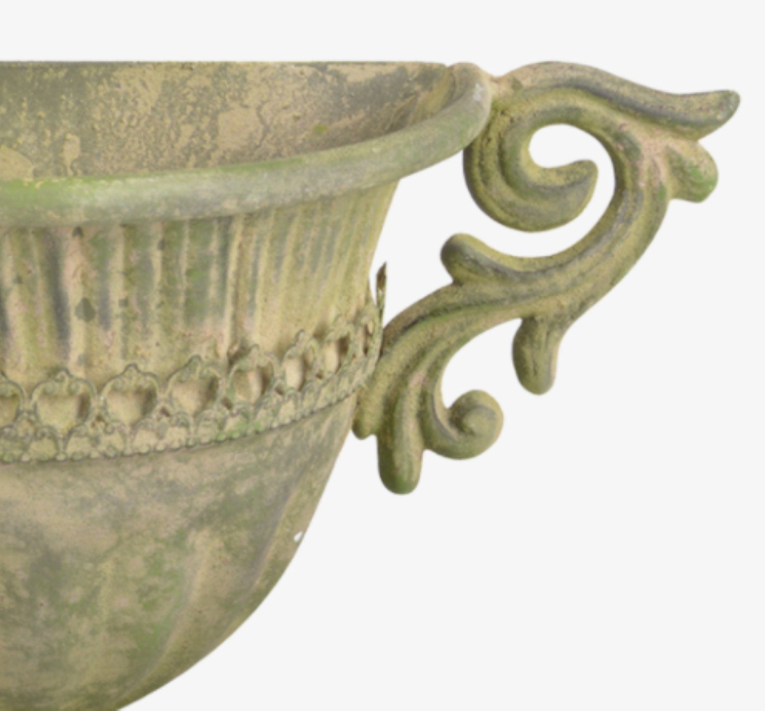 Pokal Blumen Kübel Vase Vintage Umtopf Hänge Korb Metall Wand Aged esschert Topf design Übertopf Grün