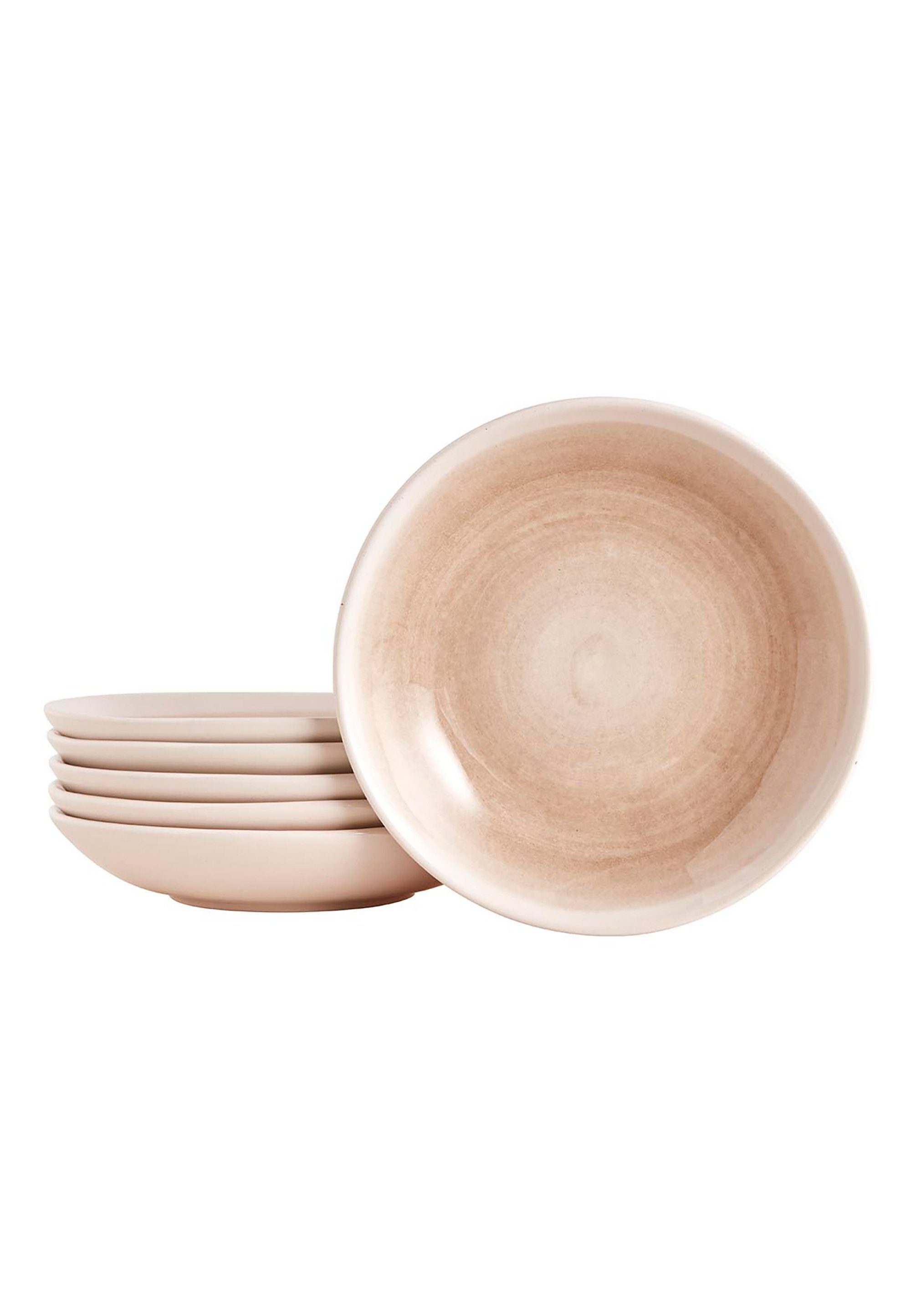 Bella Maison Keramik, Teller-Set 6er-Set im Keramik, praktischen beige Pure (6-tlg),