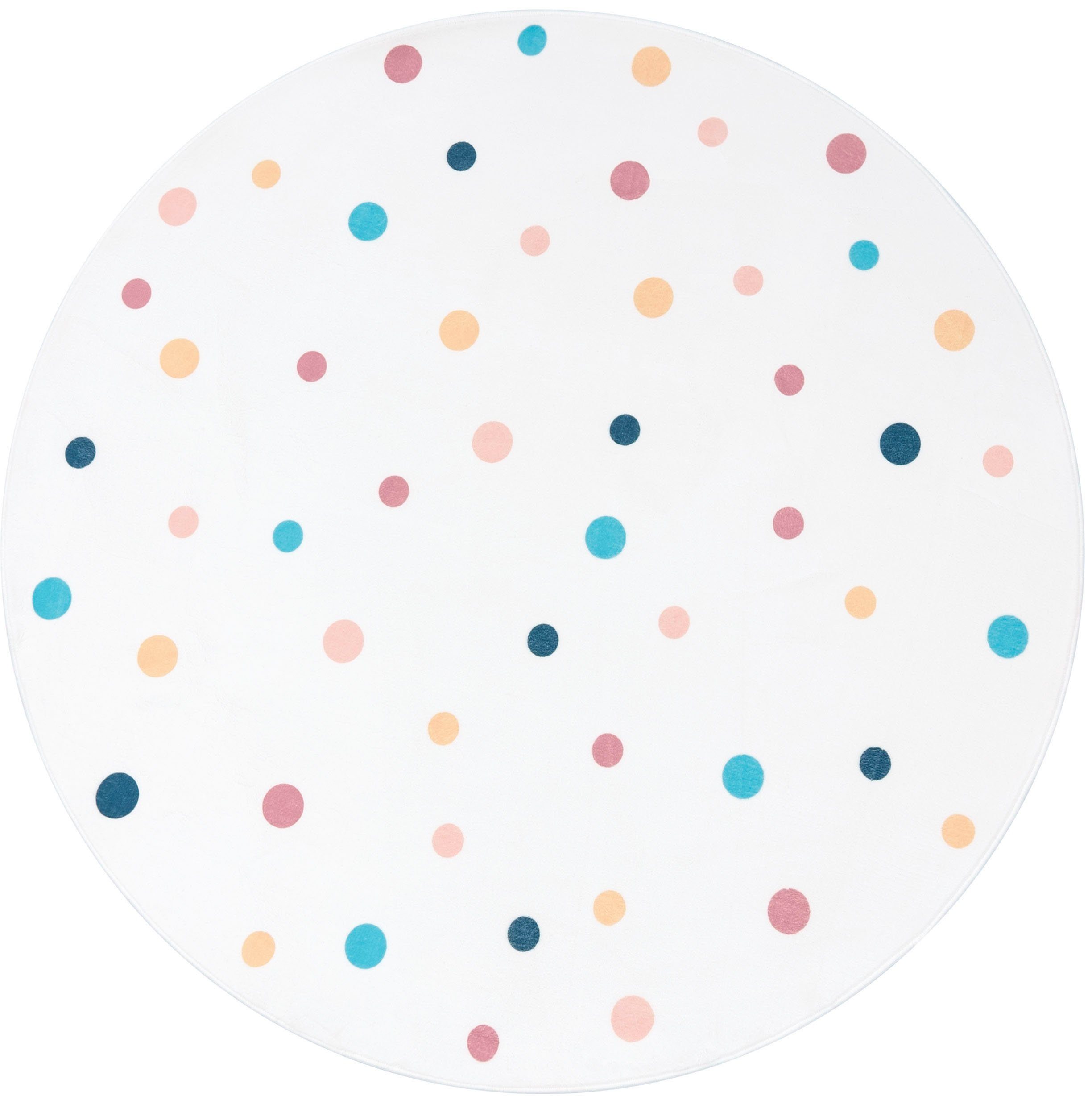 Paco Home Kinderteppich Niloya 364, rund, Höhe: 12 mm, Spielteppich, Kurzfl günstig online kaufen