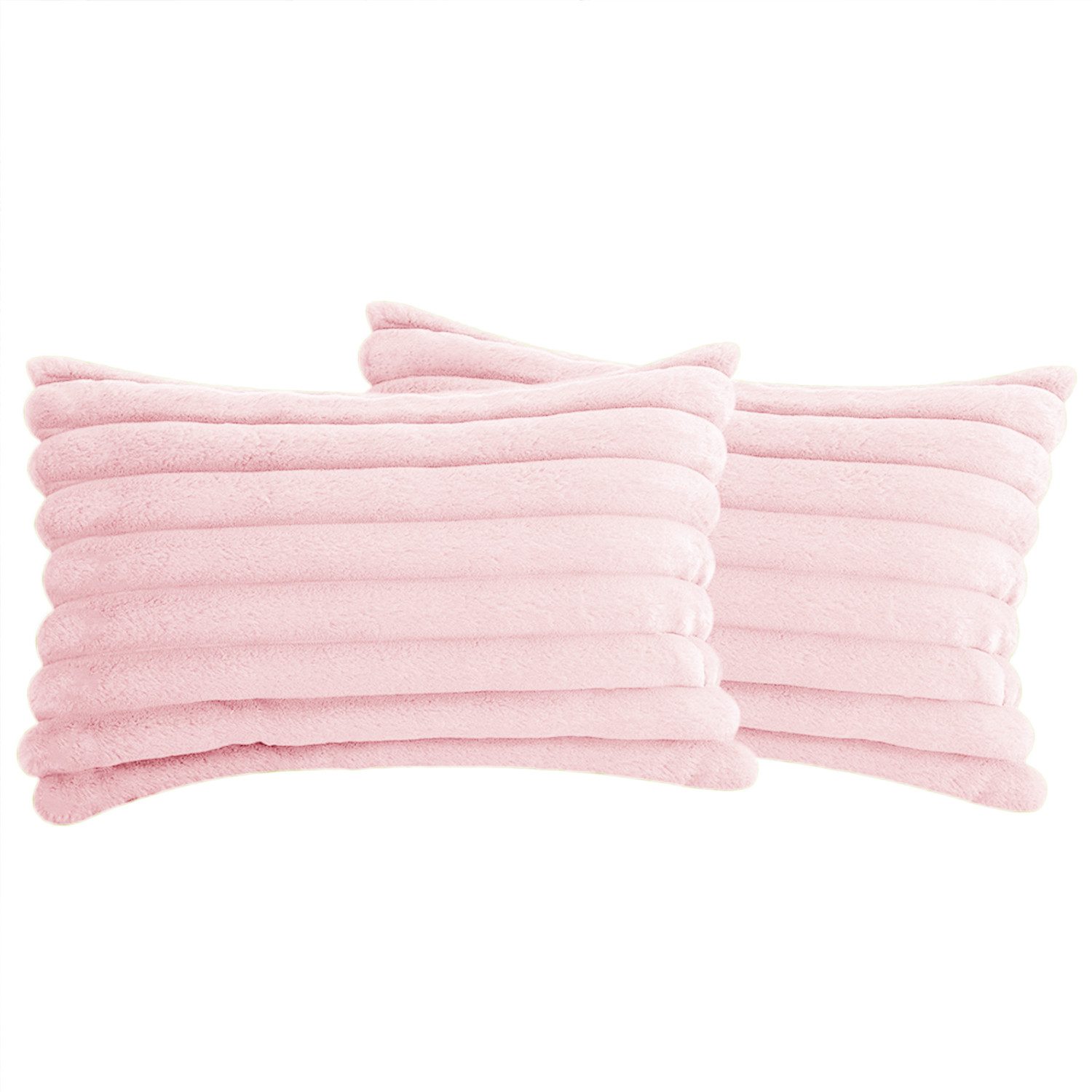 REDOM Kissenbezüge 2er Set Kissenbezug Kissenhülle Kopfkissenbezug Kissen Bezug Weich, (2 Stück), 30x50 cm Sofakissen Couchkissen Bezug Sofa Schlafzimmer Reißverschluss