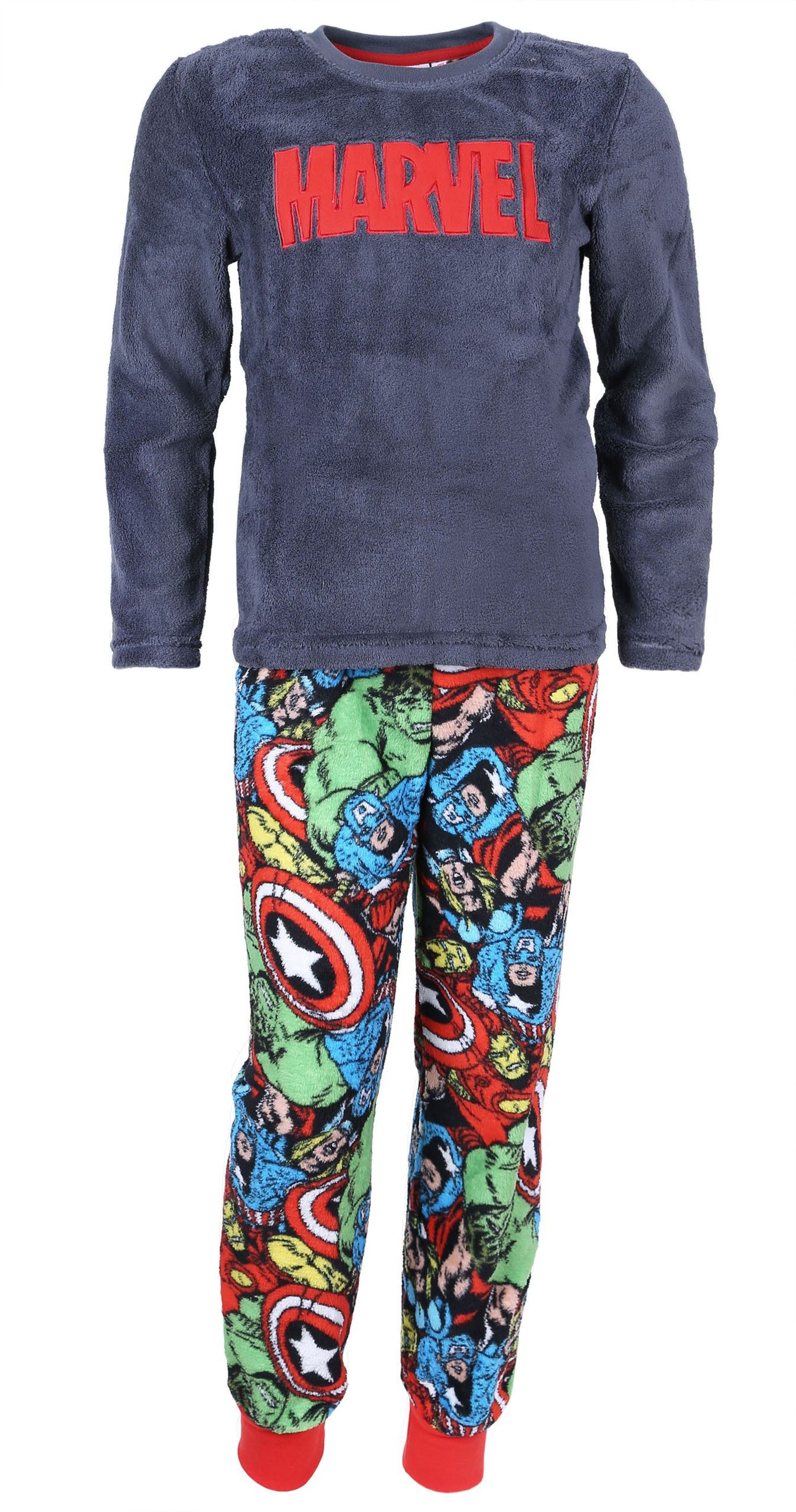 Sarcia.eu Schlafanzug Bunter Schlafanzug MARVEL COMICS 7-8 Jahre