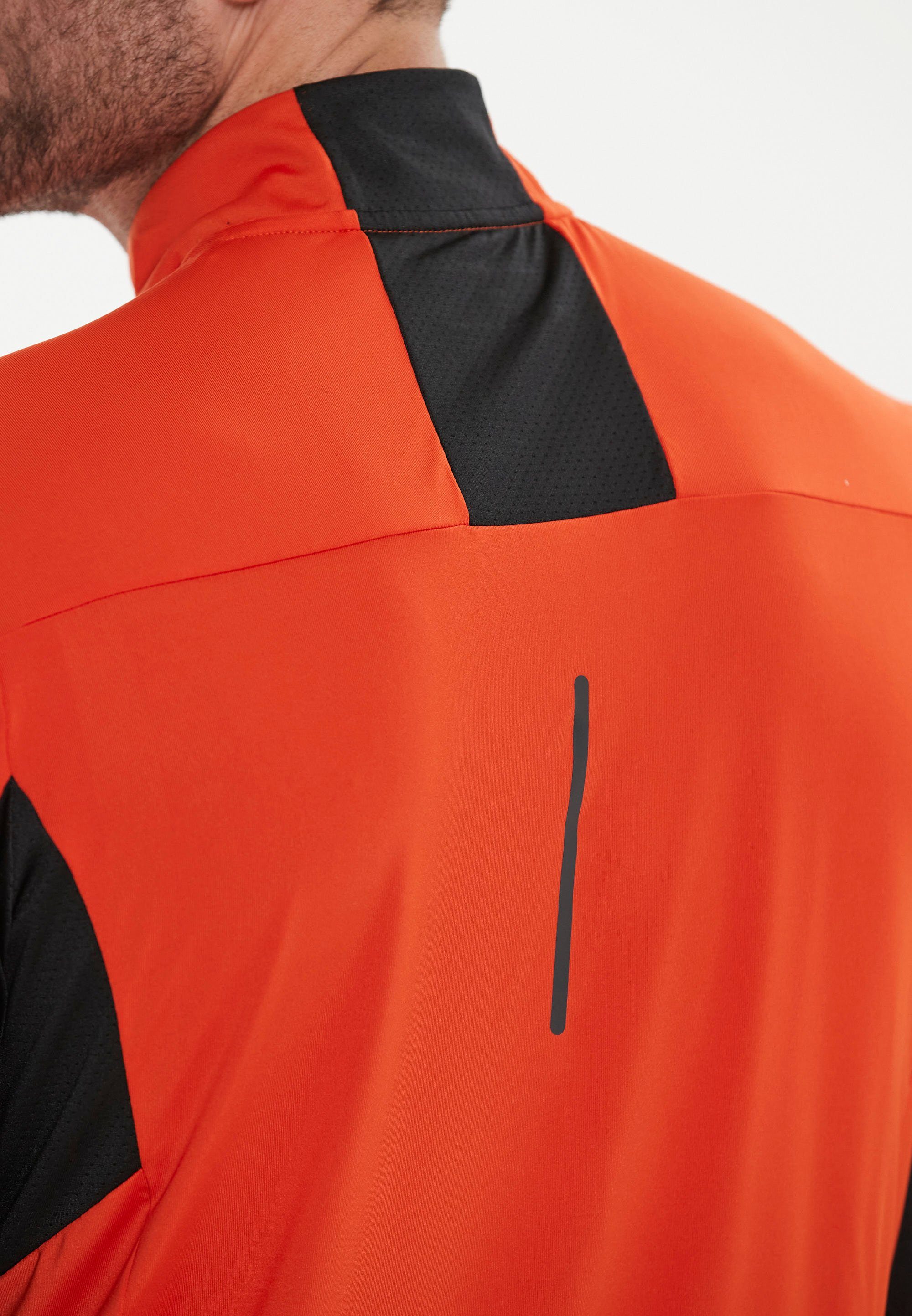 hochwertiger LANBARK Sportausstattung mit (1-tlg) ENDURANCE orange Langarmshirt