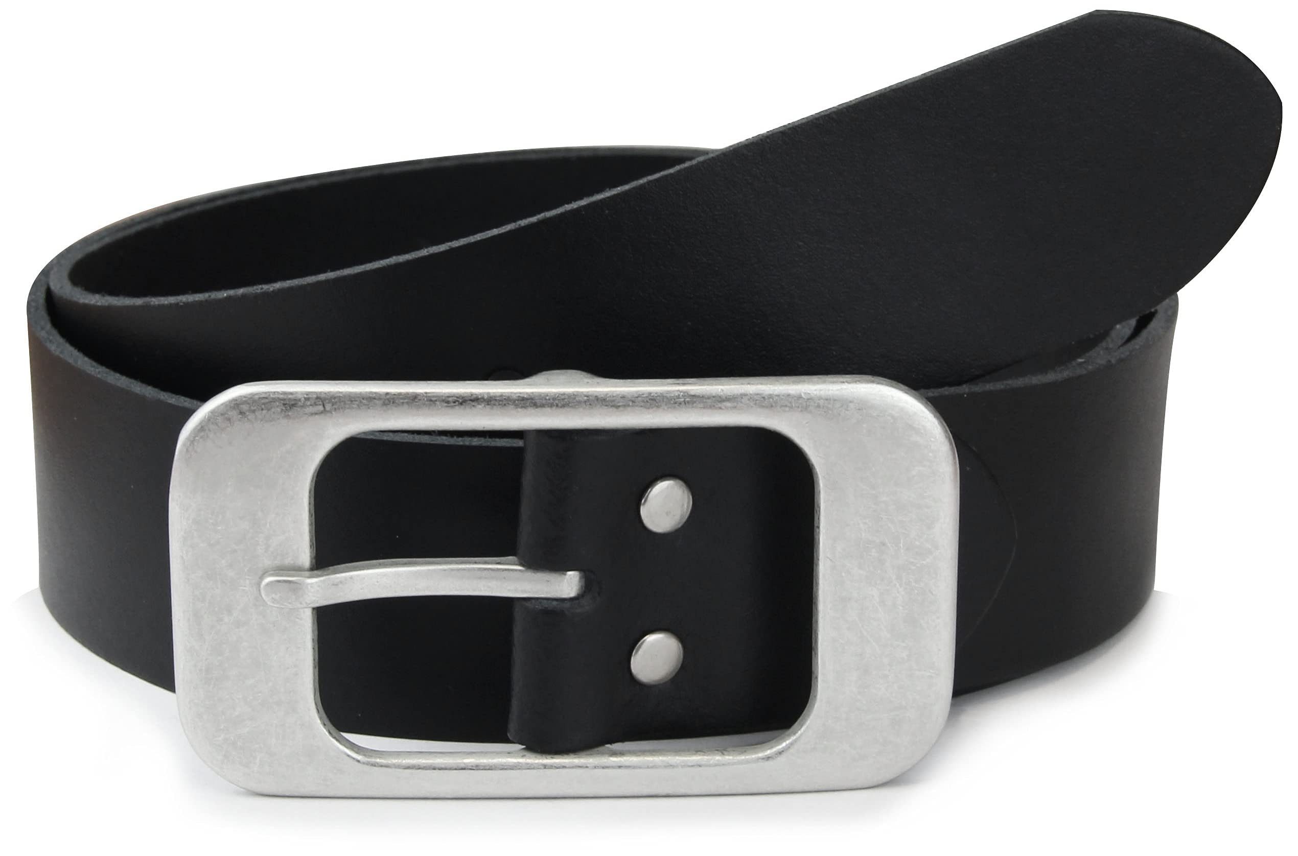 Ledergürtel aus 100% Echtleder, MADE IN GERMANY 3,8 cm breiter