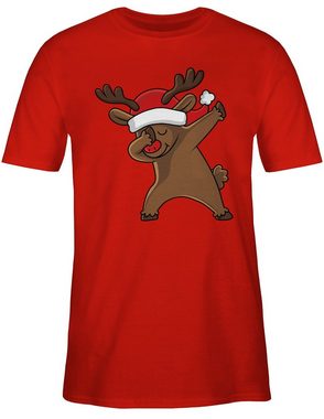 Shirtracer T-Shirt Dabbing Weihnachtsreh Weihachten Kleidung