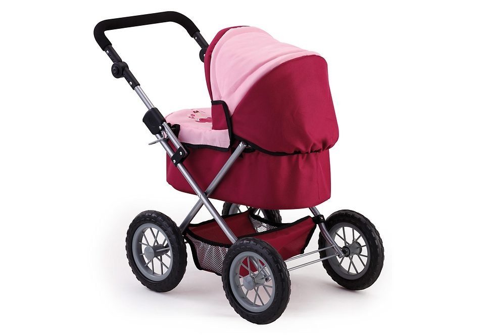Bayer Puppenwagen Trendy, Prinzessin rot/rosa, inkl. Wickeltasche günstig online kaufen