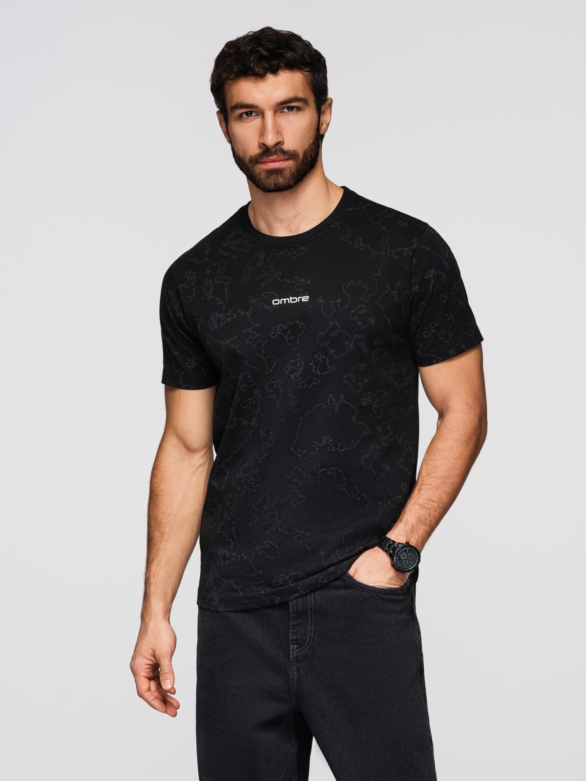 OMBRE Print-Shirt Herren-T-Shirt aus der Ombre-Linie