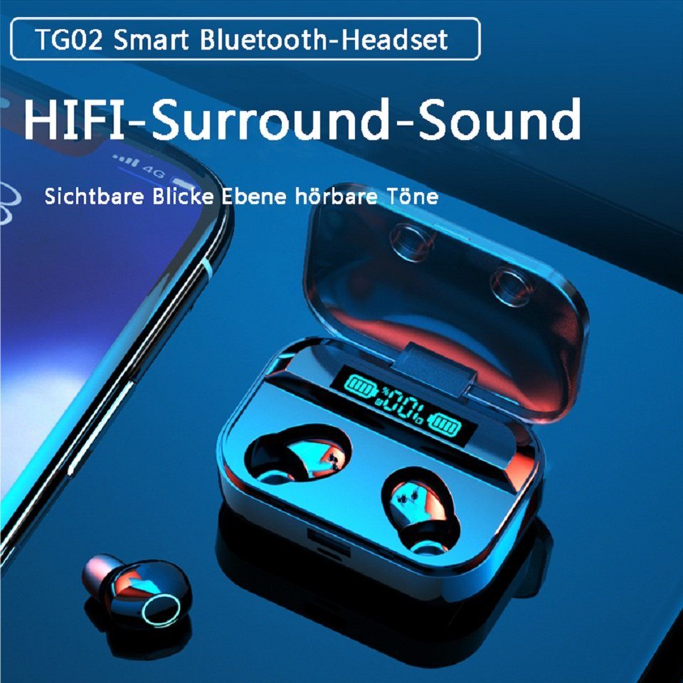 Haiaveng Bluetooth 5.0 Ear Kabellos Bluetooth-Kopfhörer Sport, Kopfhörer Kopfhörer In