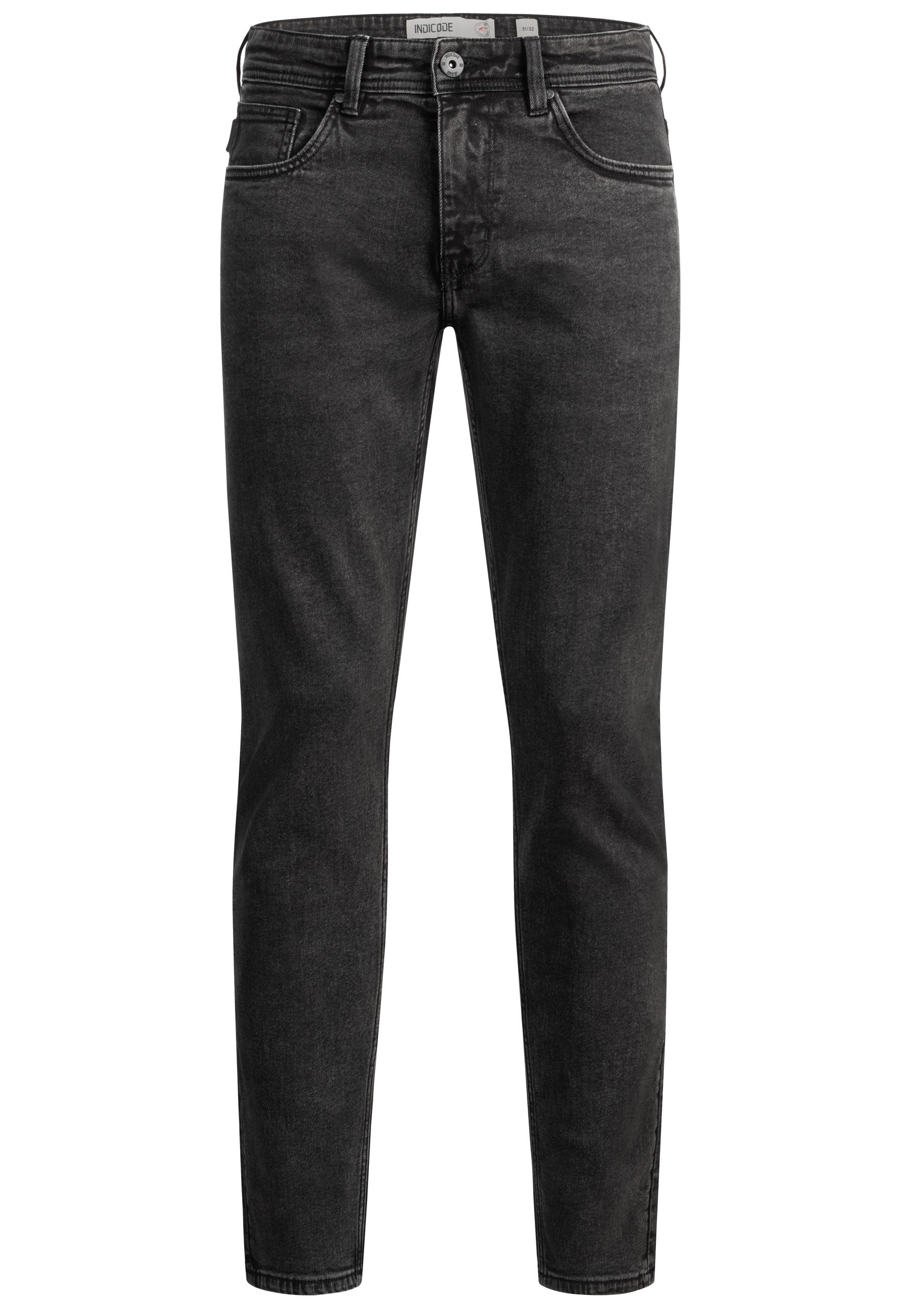 Indicode Regular-fit-Jeans Herren INValoy Jeanshose mit Stretch aus Baumwol günstig online kaufen
