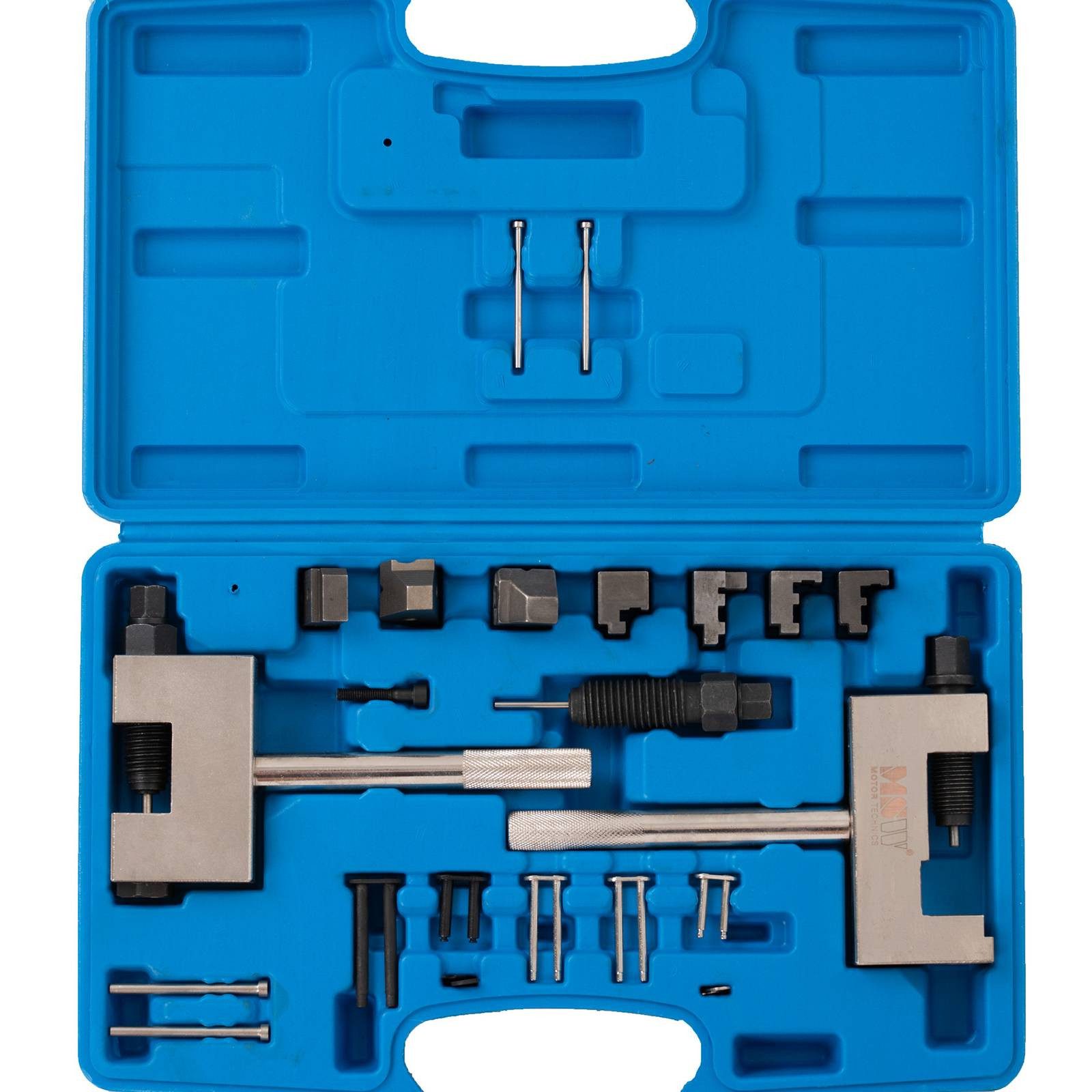 MSW Montagewerkzeug Steuerketten Nietwerkzeug Wechsel Duplexkette Mercedes Jeep Chrysler, B: 23 cm, L: 34 cm