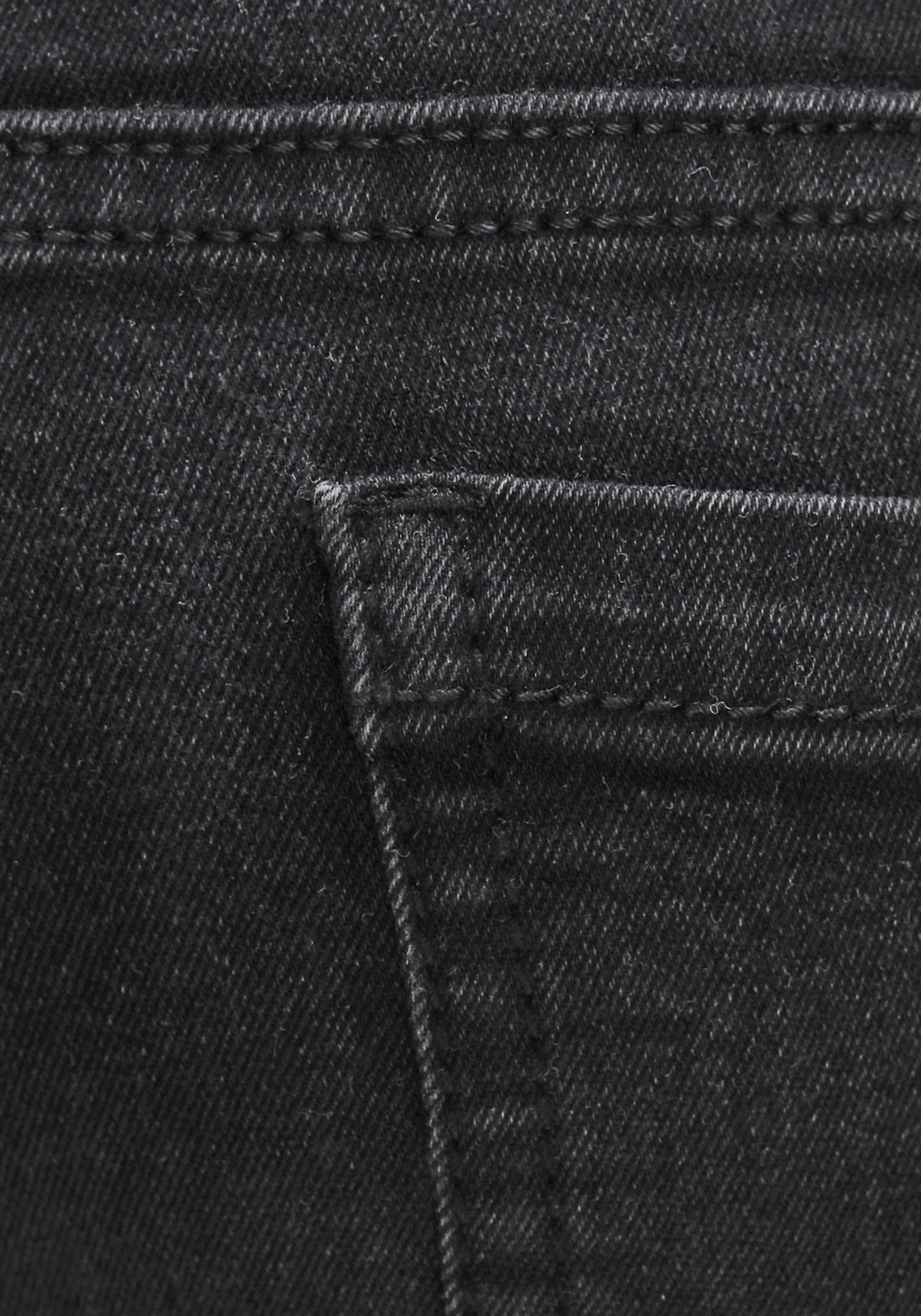 KIDSWORLD Jeansjeggings, Stetch-Jeans mit schmalem Bein schmale Passform, abgesteppter Beinabschluss, niedrige Leibhöhe