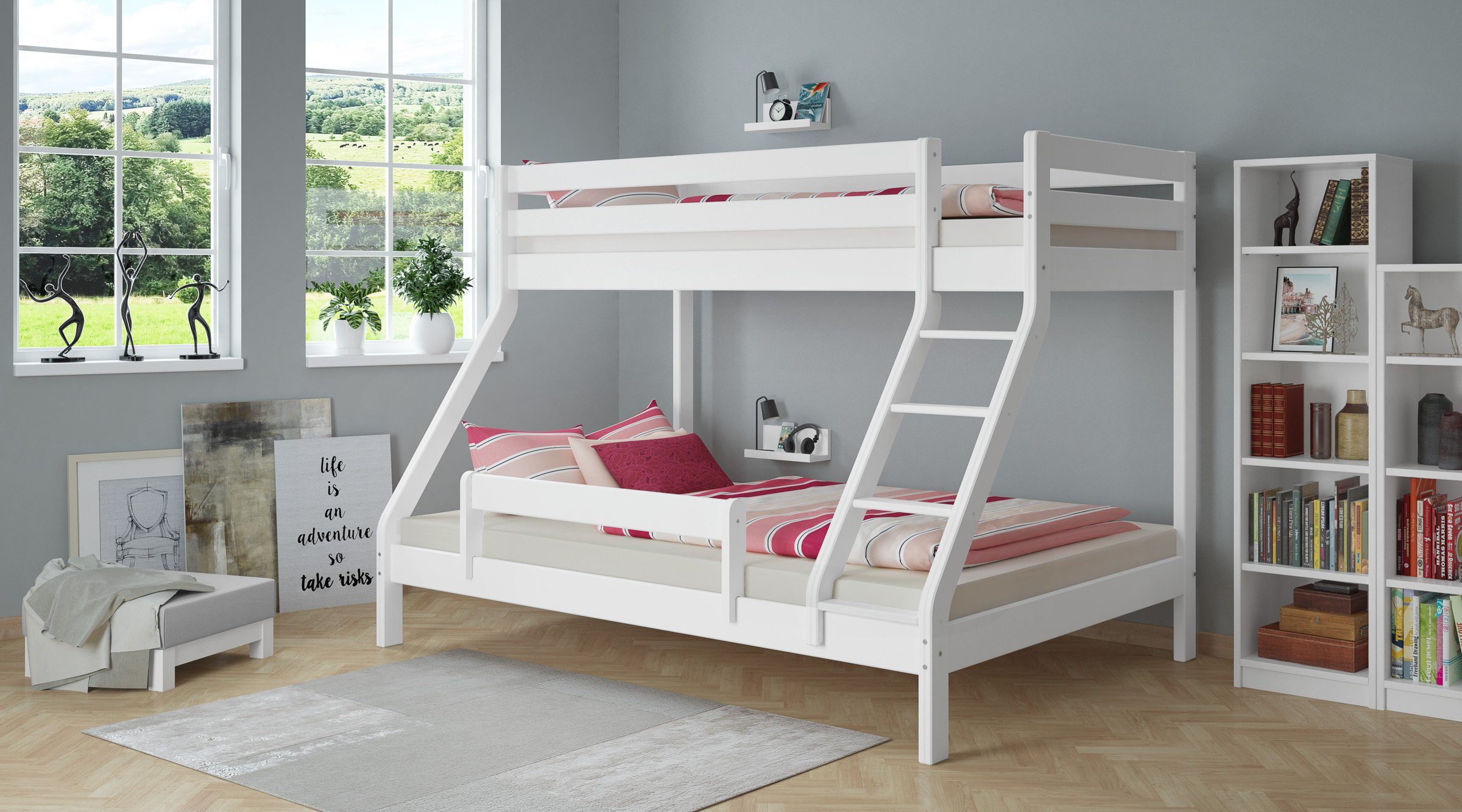 ERST-HOLZ Bettschutzgitter Kindersicherung Rausfallschutz für Model 60.11-15 Kiefer – Bild 4 von 4