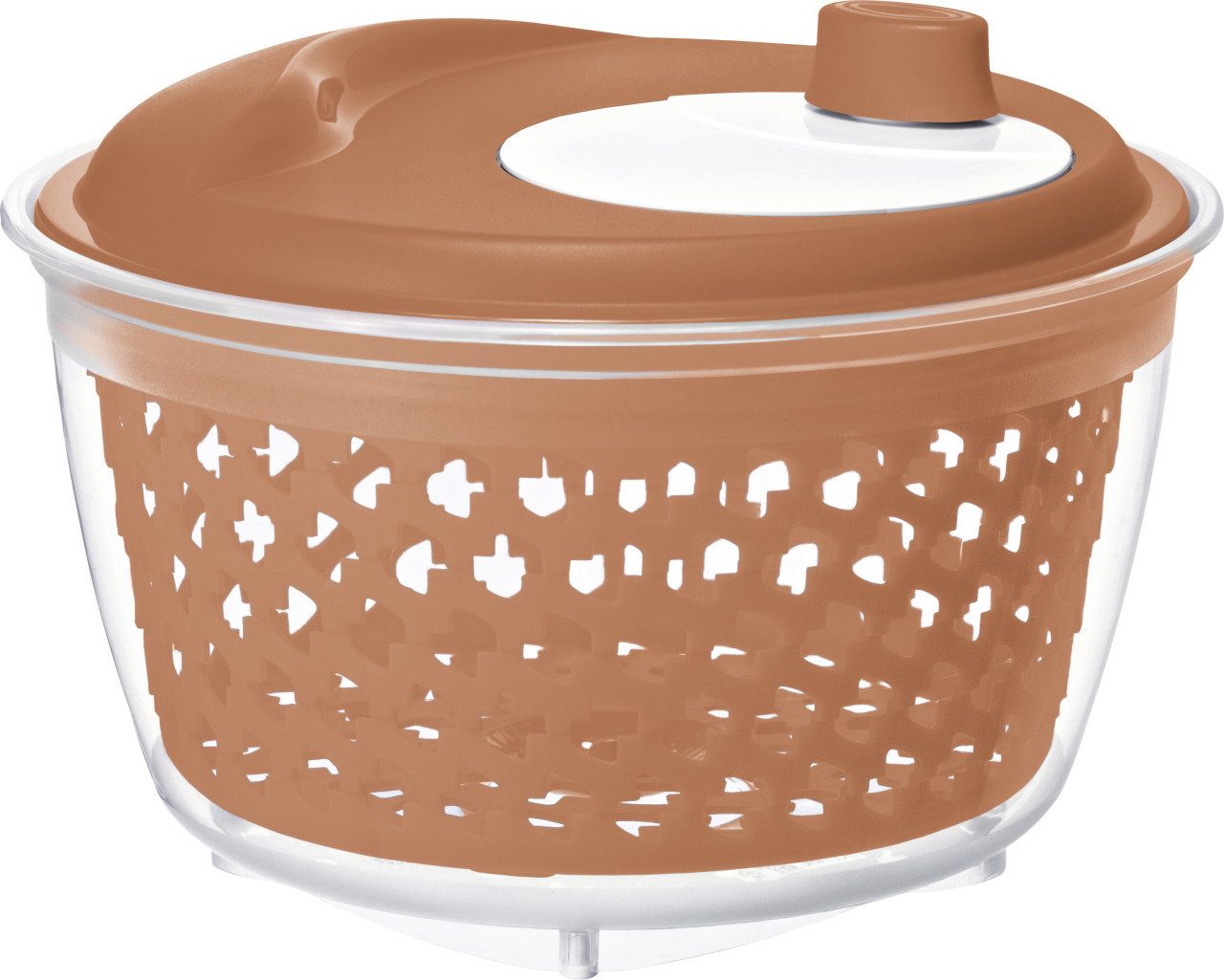 ROTHO Küchenorganizer-Set Rotho Salatschleuder Fresh 4,5 L coral clay