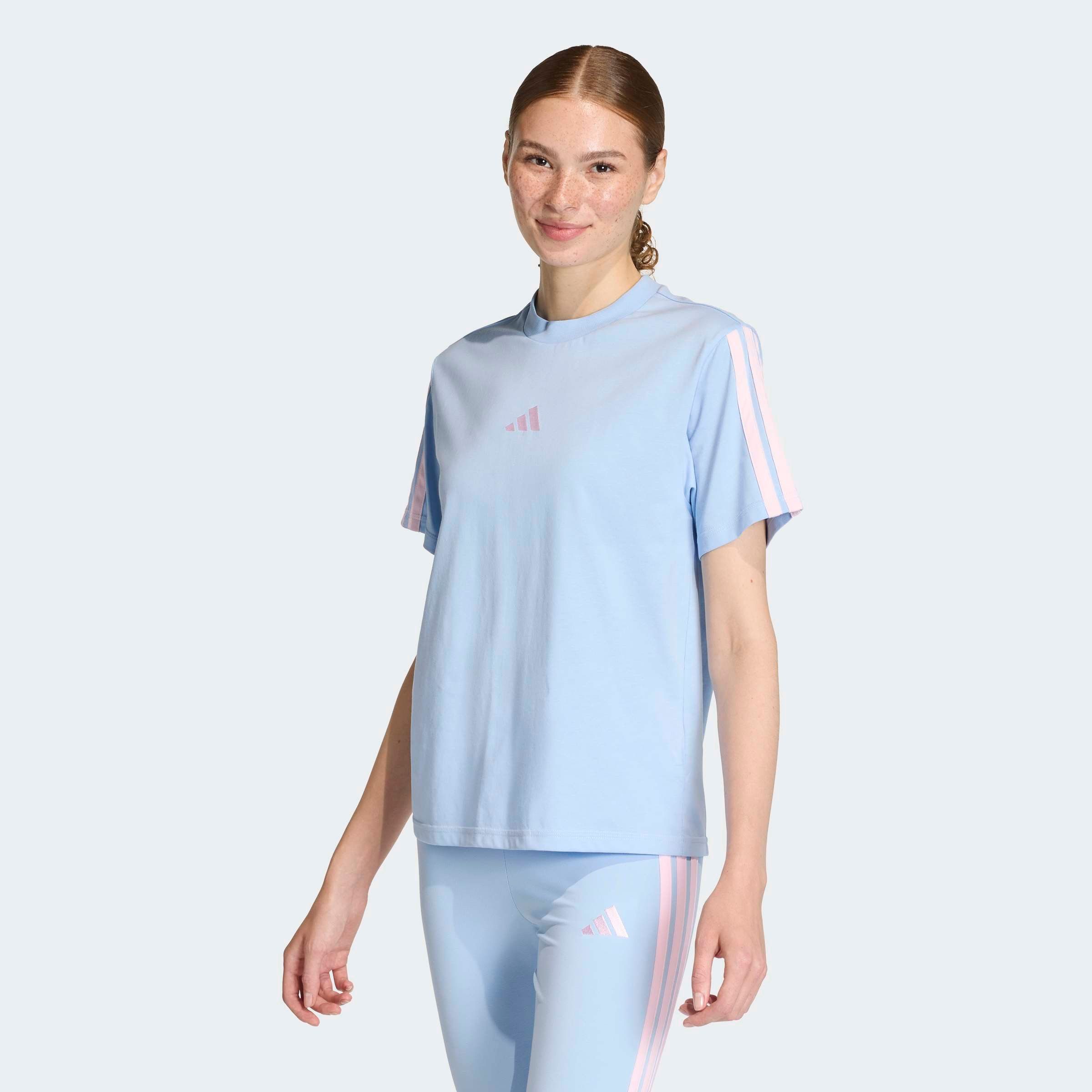 adidas Sportswear T-Shirt W 3S SJ T B klassische 3-Streifen an den Ärmeln, günstig online kaufen