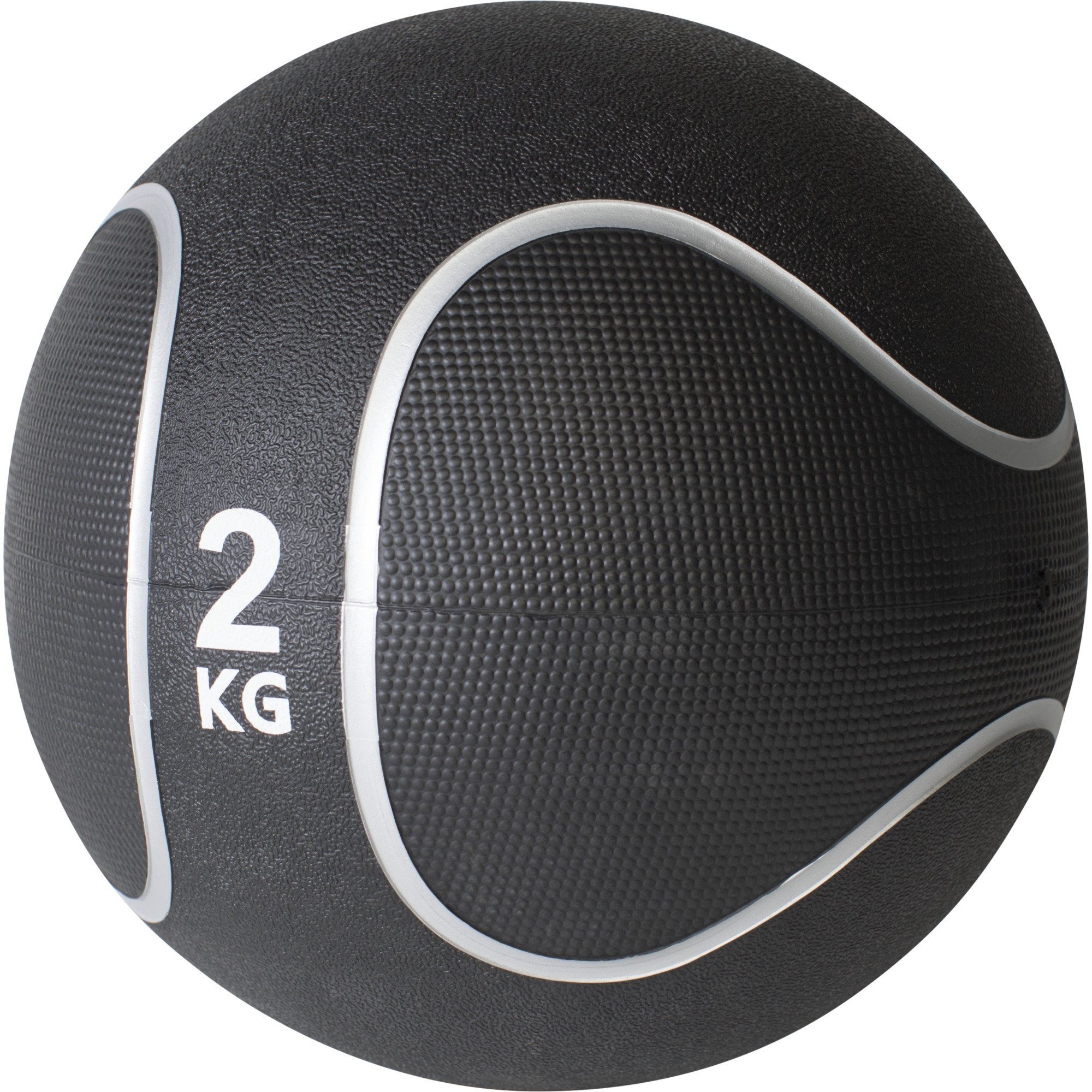 GORILLA SPORTS Medizinball Einzeln / Set, Ø 23 oder 29 cm, rutschfest, aus Gummi, Fitnessball 2 KG