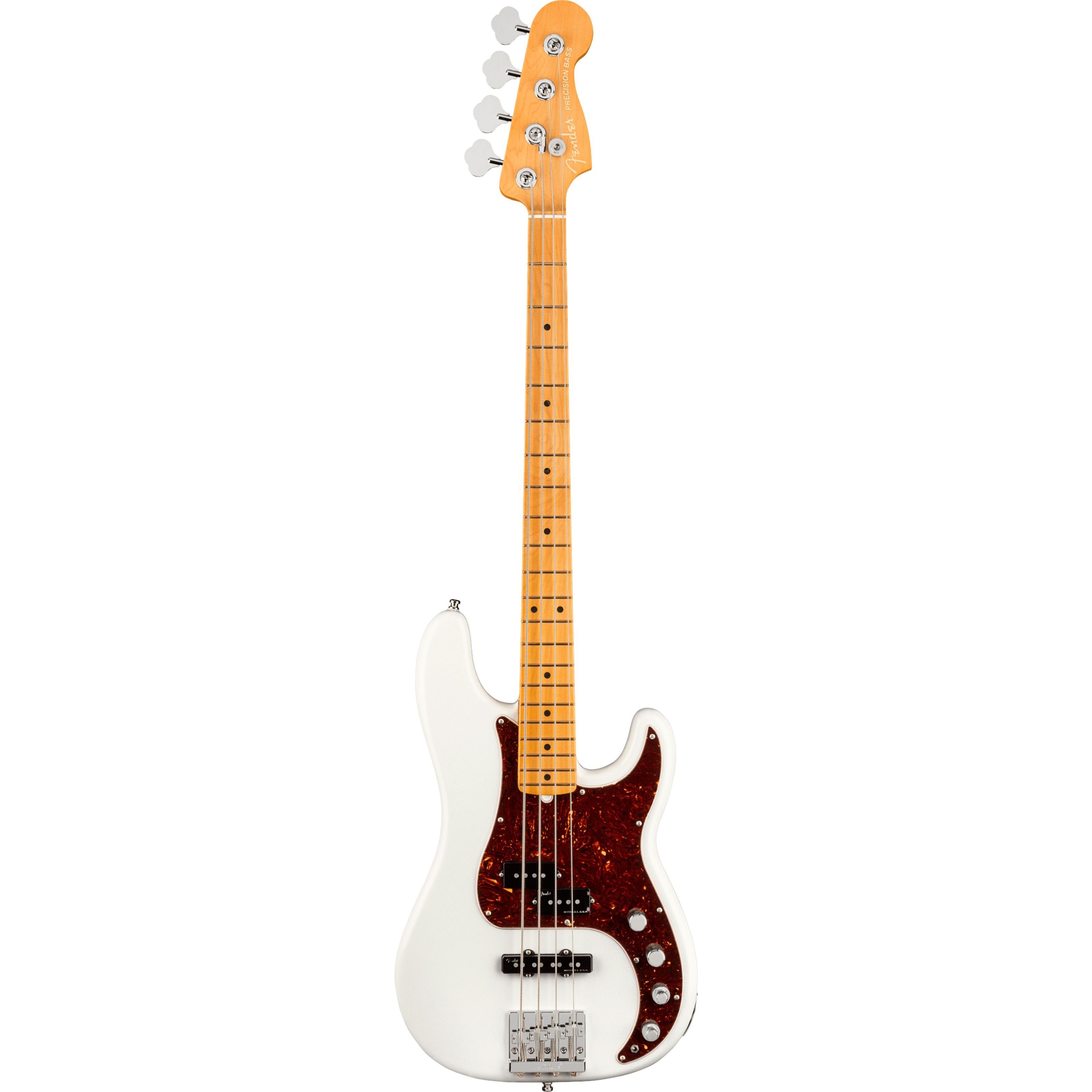 Fender E-Bass, Электрические басы, 4-Saiter Электрические басы, American Ultra Precision Bass MN Arctic Pearl - E-Bass