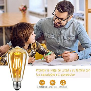 Jioson LED-Leuchtmittel LED-Leuchtmittel Edison Glühbirne E27 LED Warmweiss 10 Stück, E27, 10 St., Warmweiss, Edison Glühbirne Warmweiss Vintage Leuchtmittel