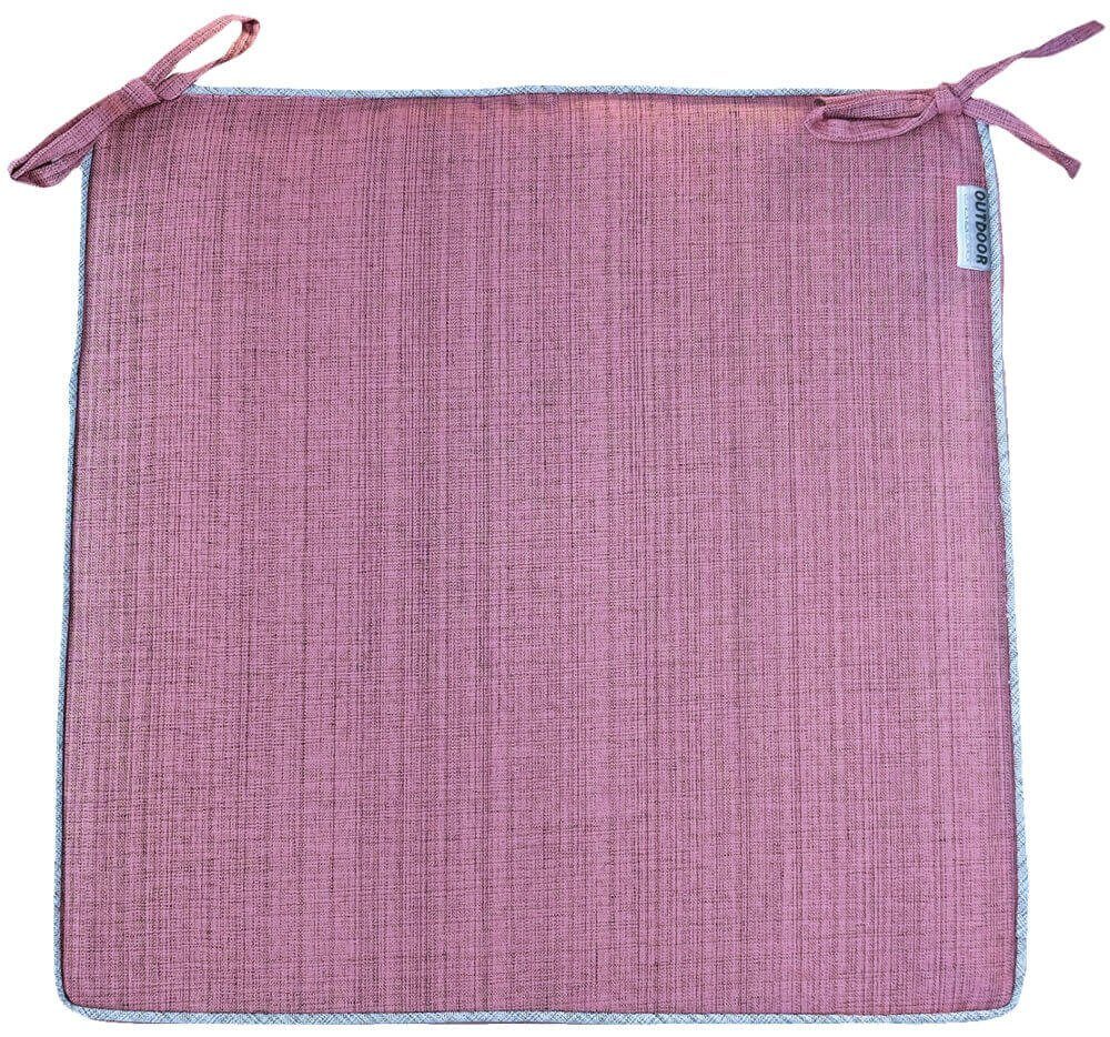 Kissenbezüge Stuhlkissen für Garten – 42x42x4,5 cm, matches21 HOME & HOBBY (1 Stück) pink