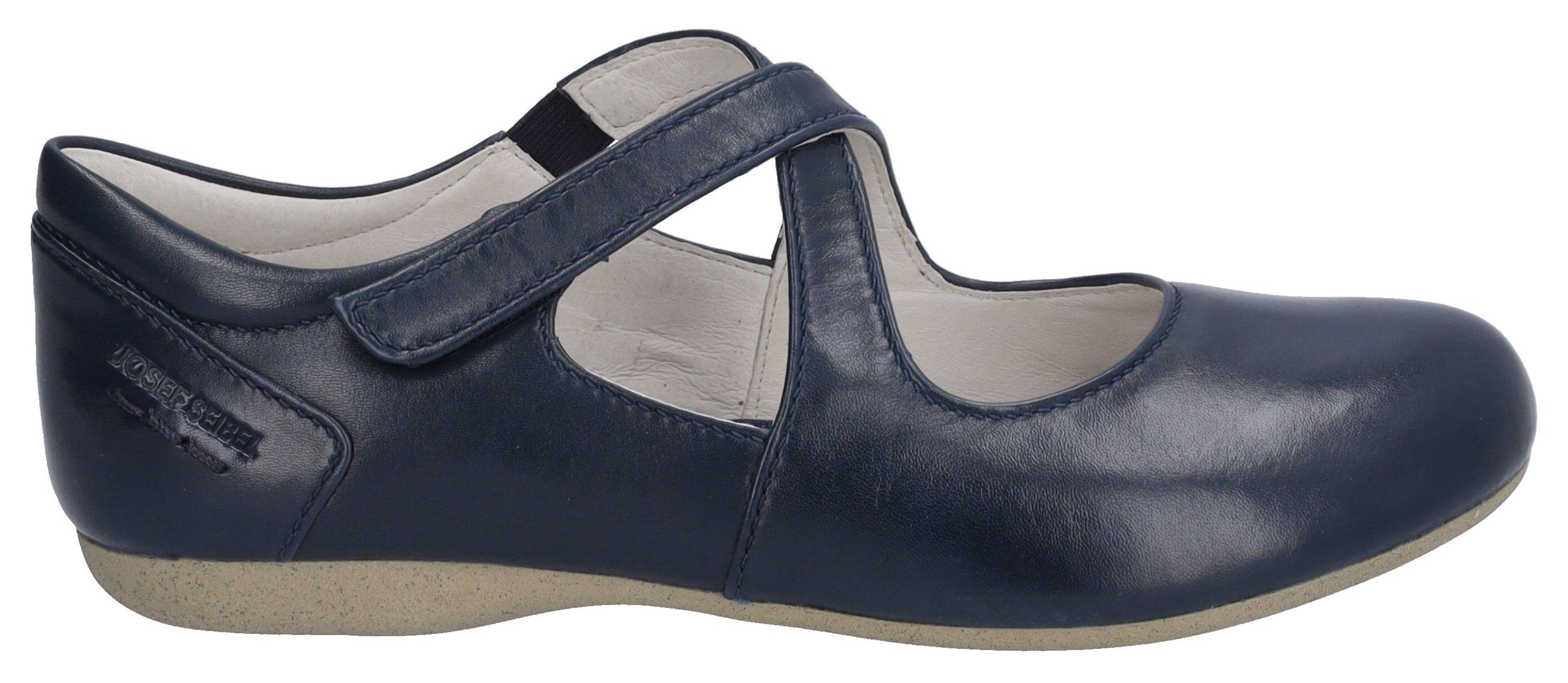 Josef Seibel Fiona 72 Riemchenballerina, Spangenschuh, Halbschuh, Festtagsschuh mit Klettverschluss