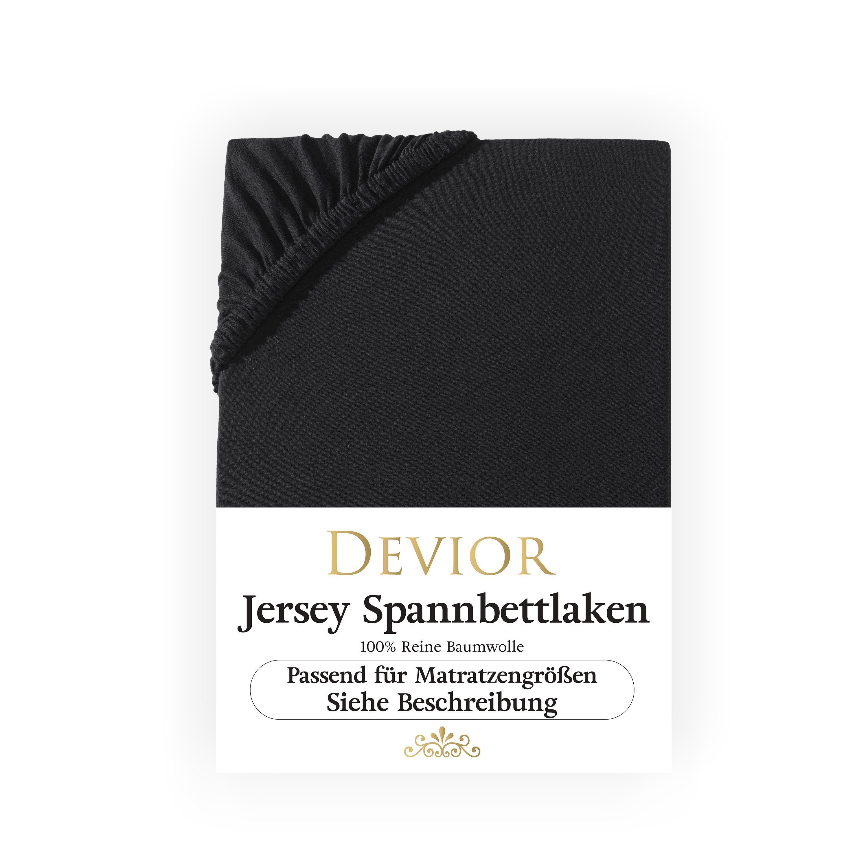 Devior Spannbettlaken Spannbetttuch Bettlaken Spannbetttücher 160 günstig online kaufen