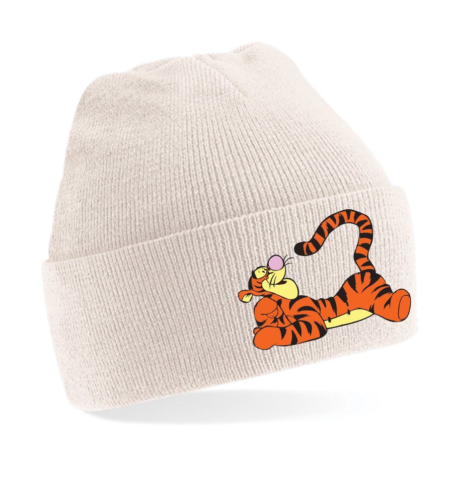 Blondie & Brownie Beanie Unisex Erwachsenen Mütze Tigger Winnie Puh Cartoon Comic Honey Beige