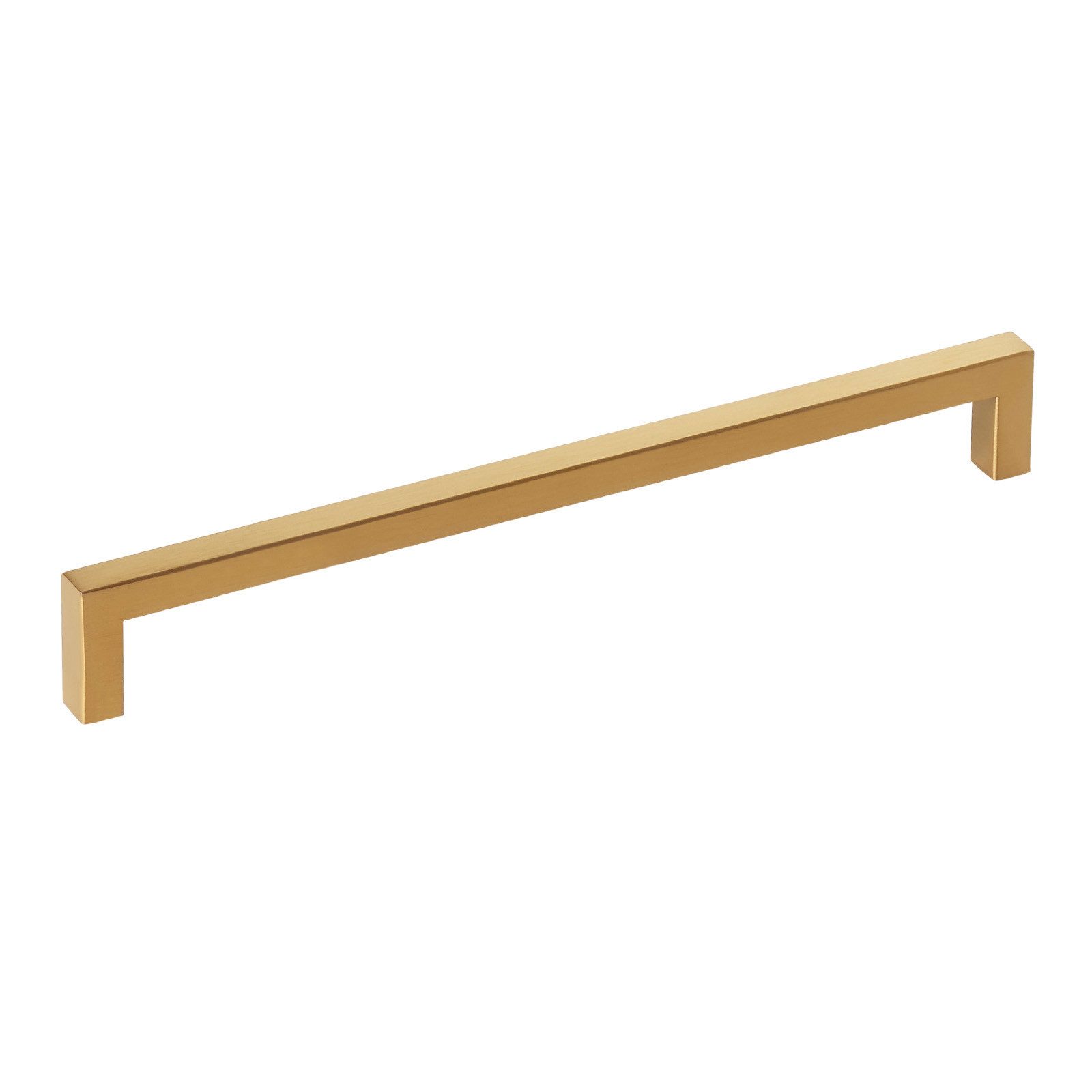 SO-TECH® Möbelgriff Stangengriff E8, aus echt Edelstahl, Profil eckig 10x10 mm (1-St), goldfarbig, Bohrlochabstand 256 mm, mit Schrauben
