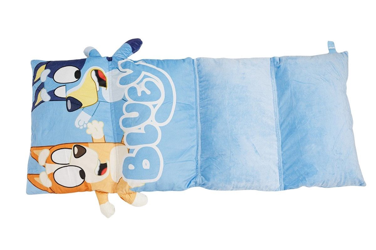 Bluey Spielmatte Nickerchenmatte für Kinder aus Velboa-Stoff – 58x137 cm mit Kissen (1-St), ideal für Mittagsschlaf, perfekt für Kinder