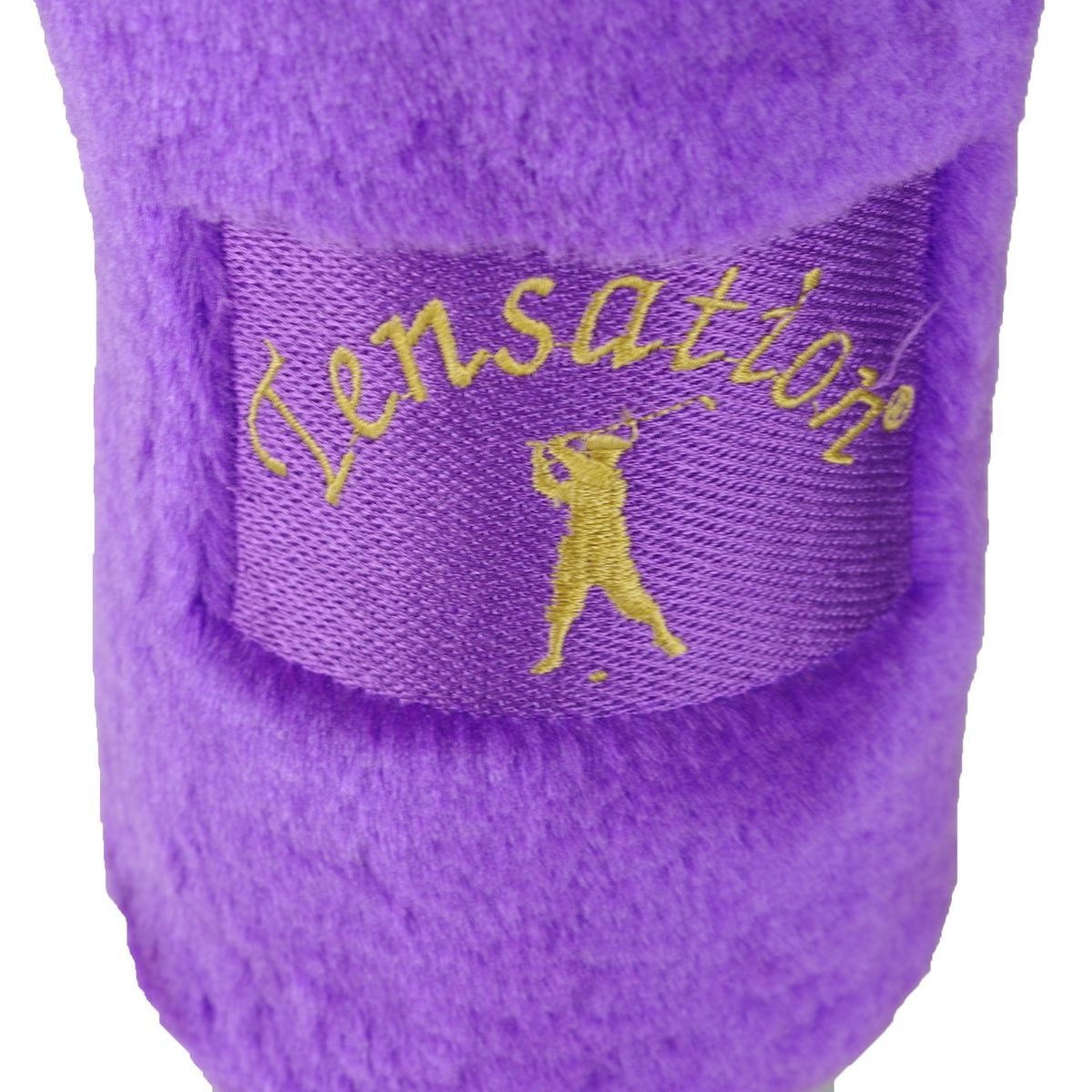 Golfschlägerhaube Golfschläger Haube in lila 22cm Headcover Schlägerhaube Golf Tensation, mit Stick-Optik
