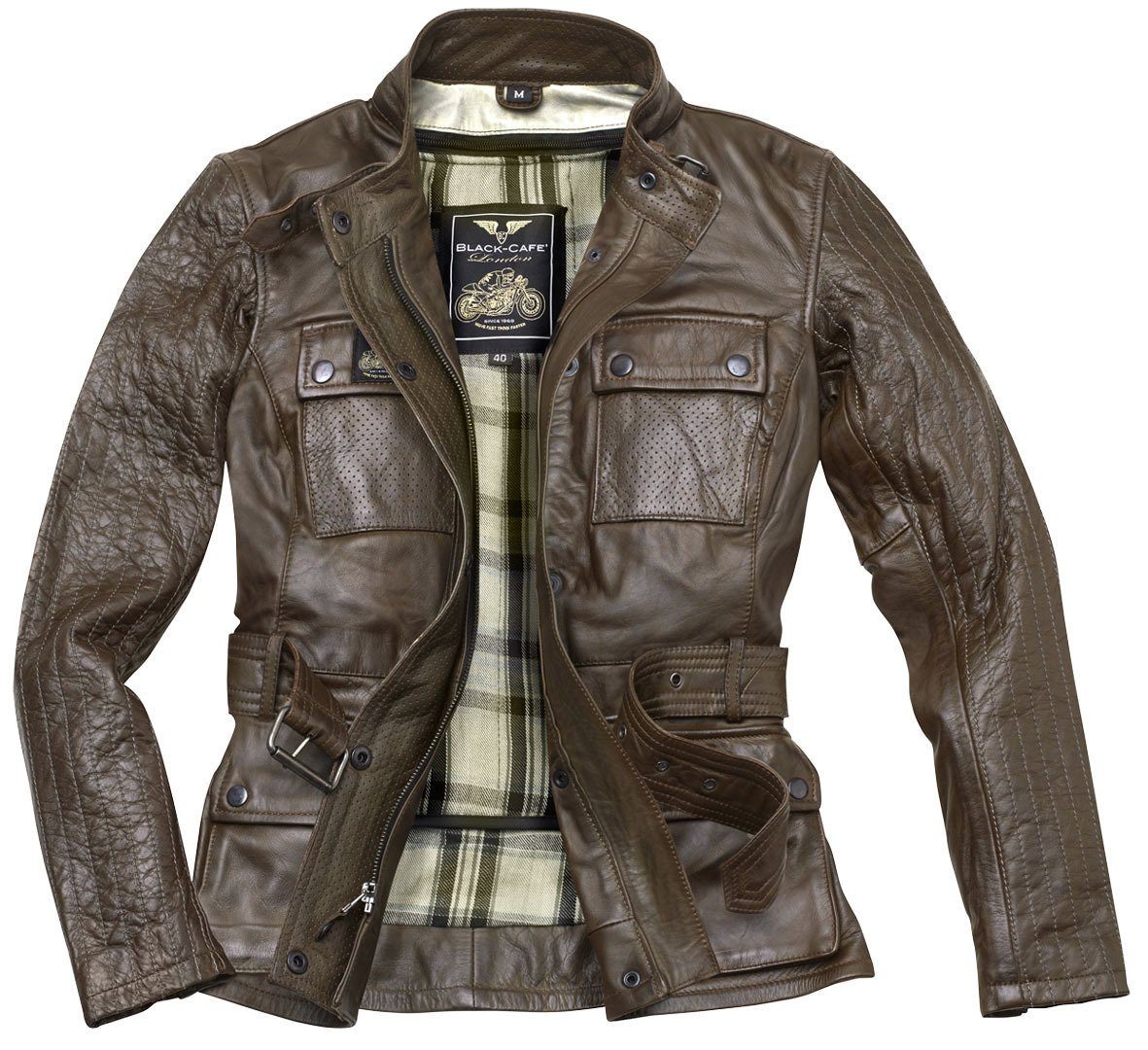 Motorradjacke Madrid Damen Motorrad Lederjacke