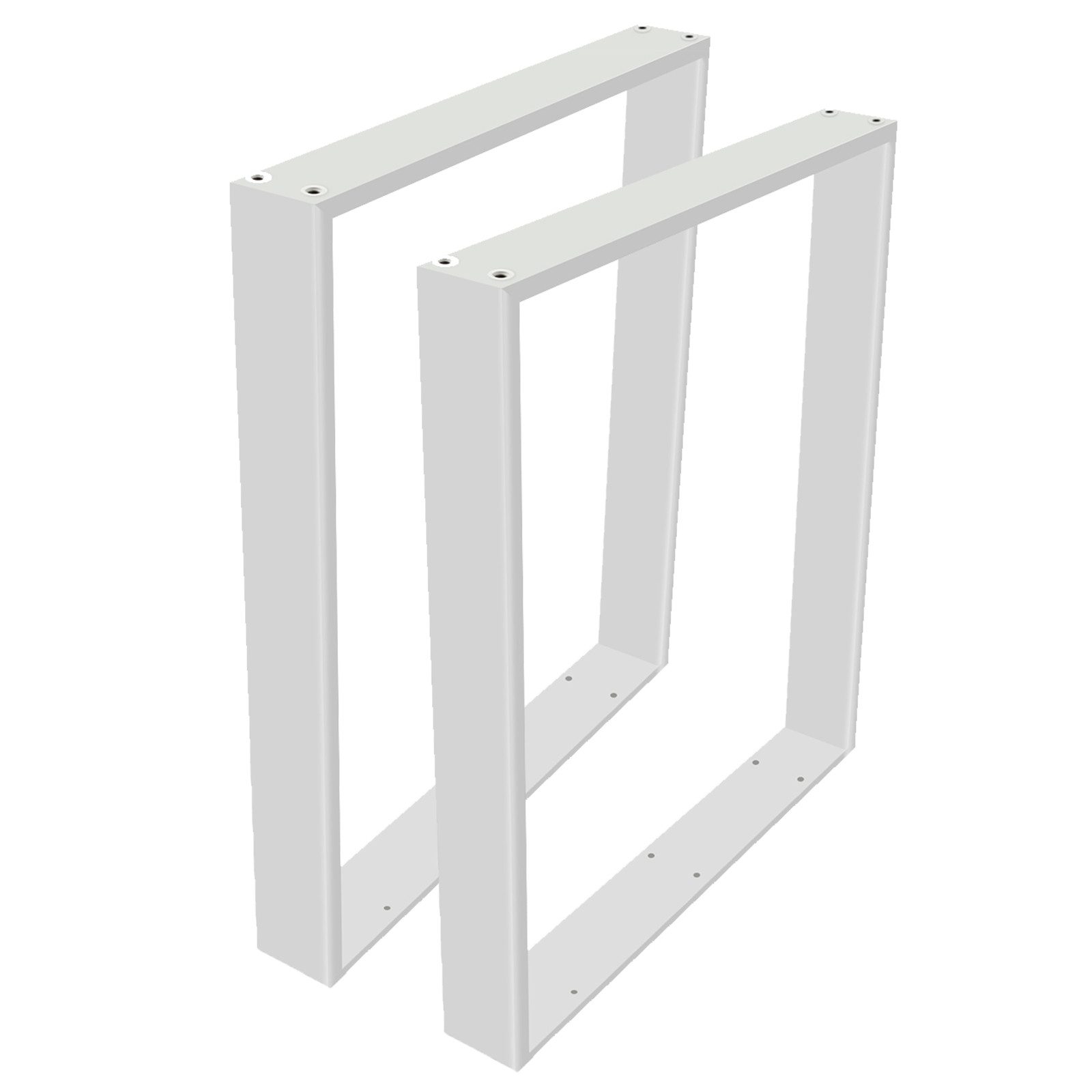 JEOBEST Tischbein 2er Set Tischbeine Metall 60 x 72 cm Möbelfüße Tischfuß, Vierkantprofilen, Industriedesign, DIY-Couchtisch, Schreibtisch..
