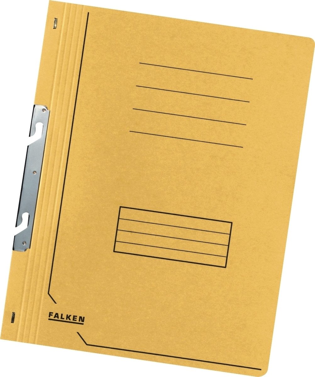 Falken Hefter Einhakhefter A4 1/1 Vorderdeckel gelb